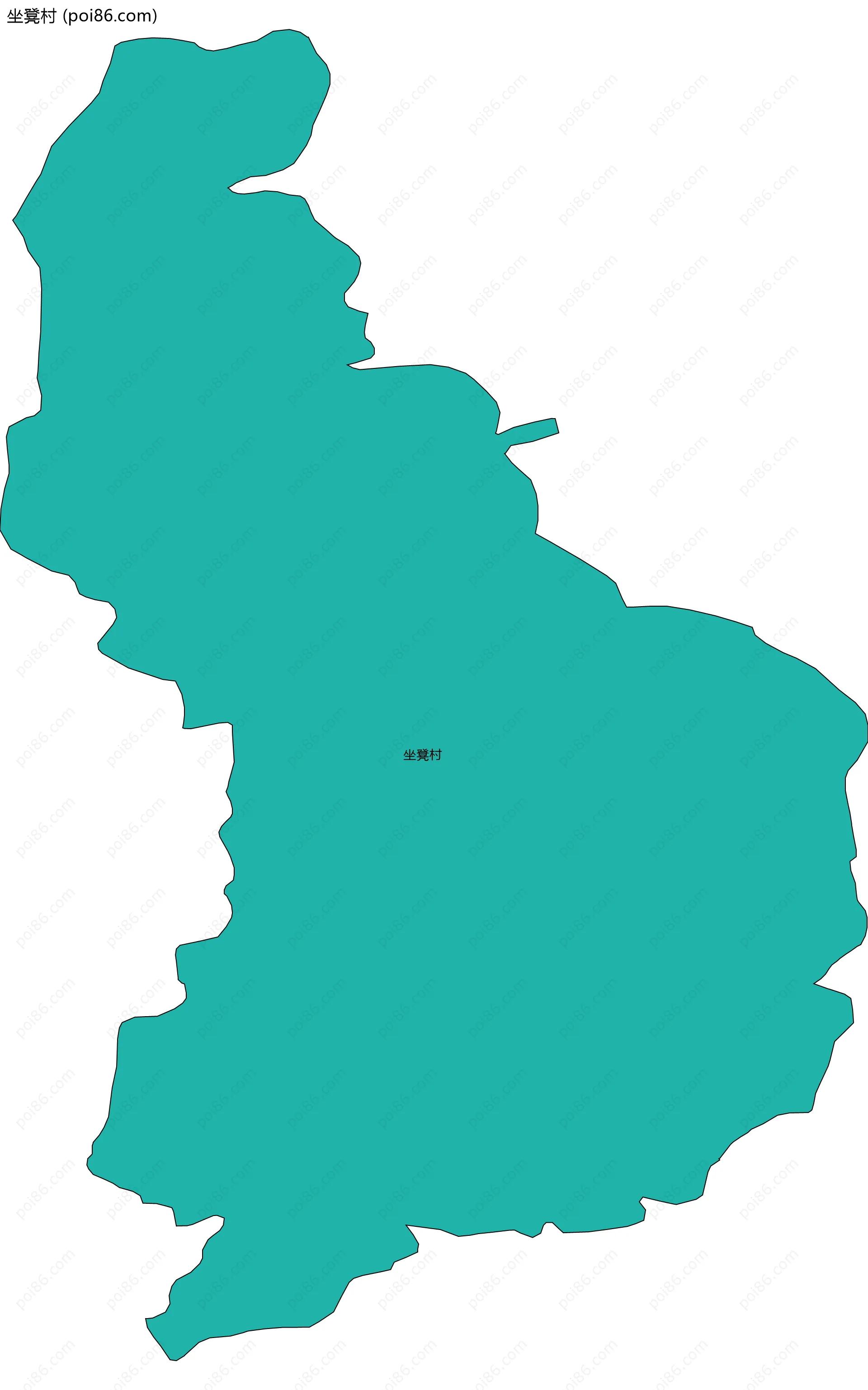 坐凳村边界地图
