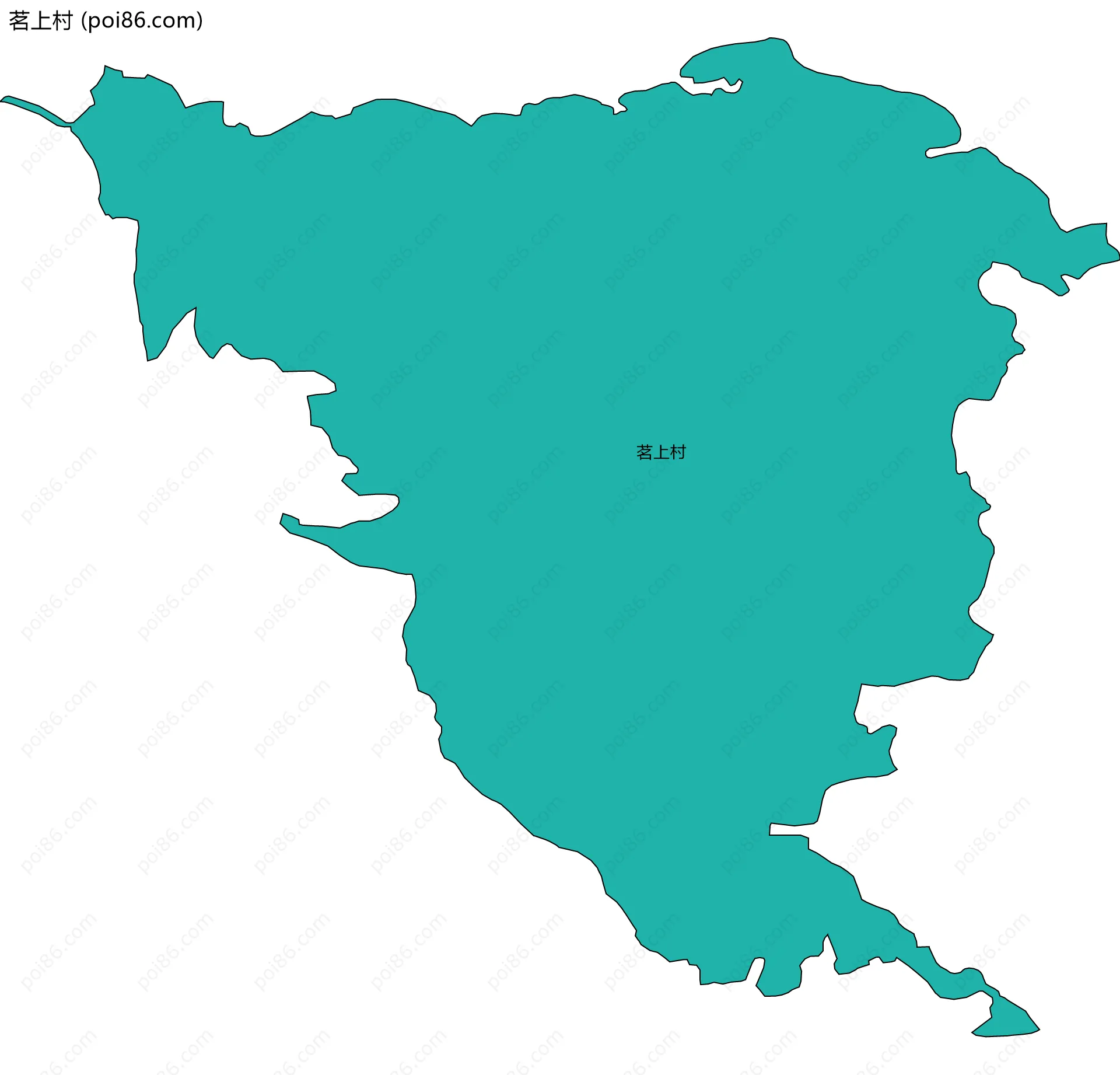 茗上村边界地图