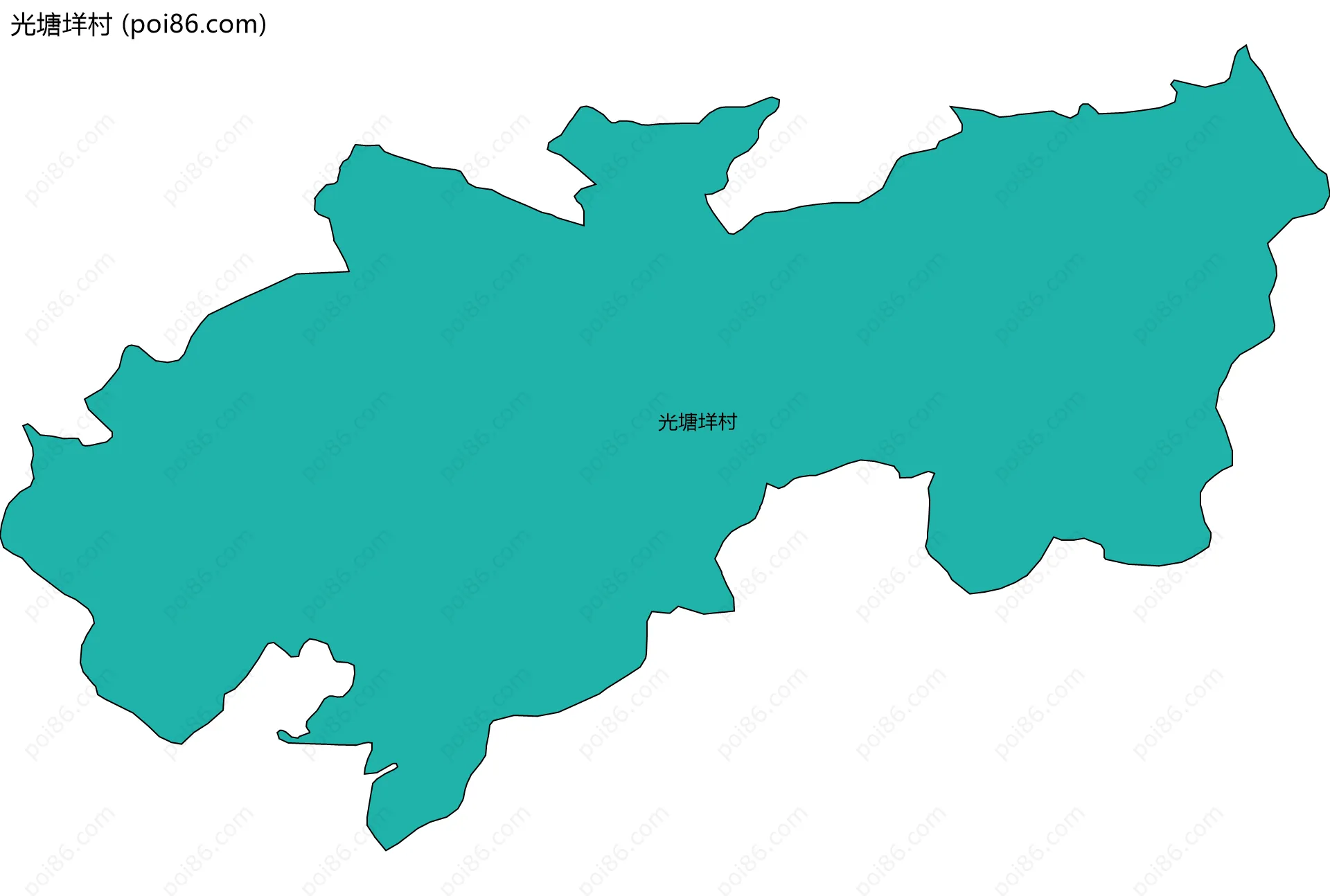 光塘垟村边界地图
