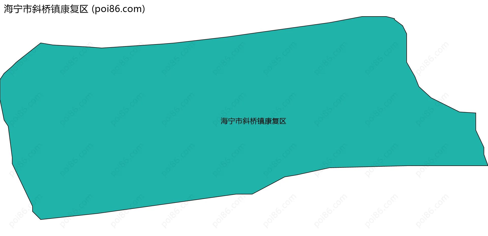 海宁市斜桥镇康复区边界地图