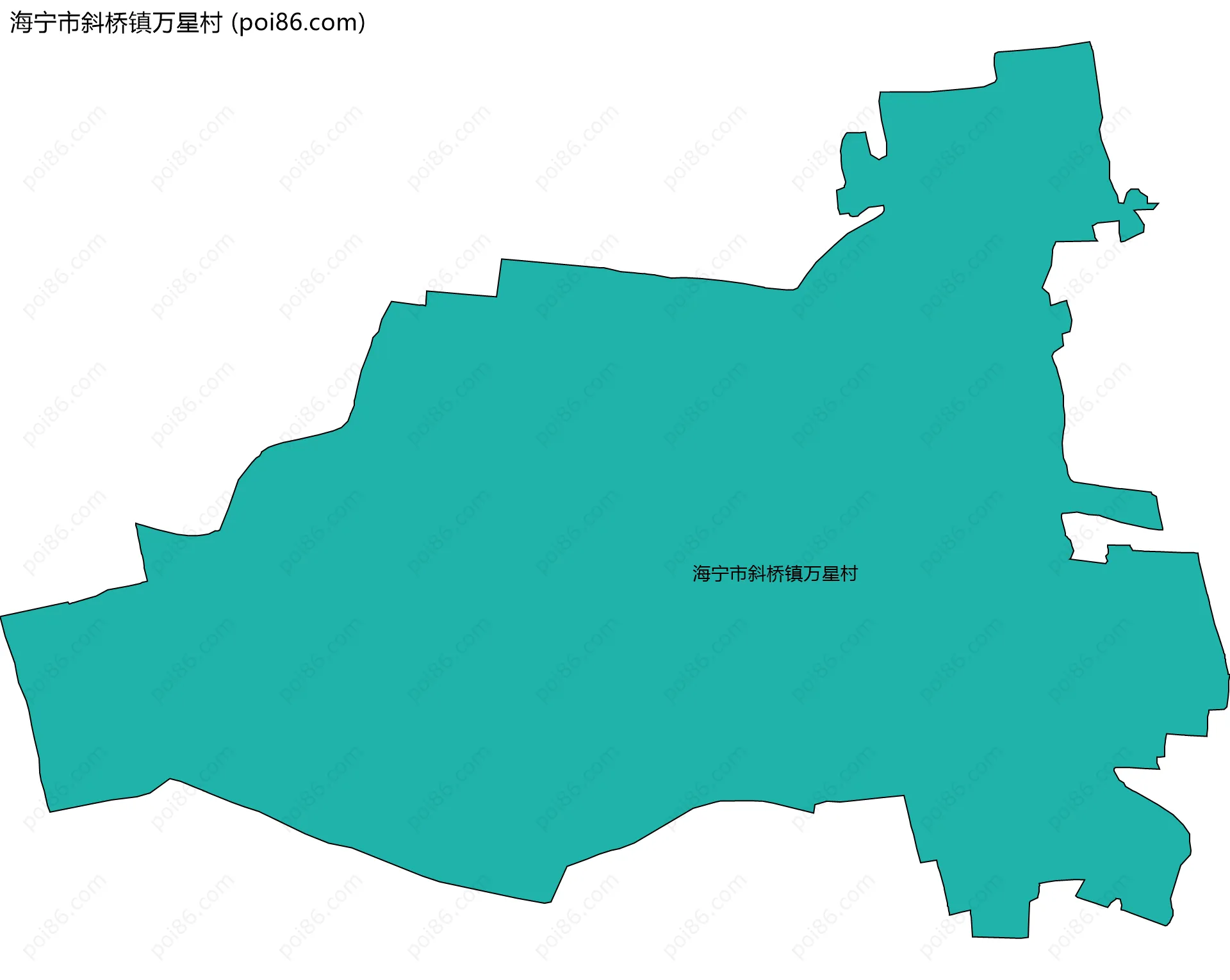 海宁市斜桥镇万星村边界地图