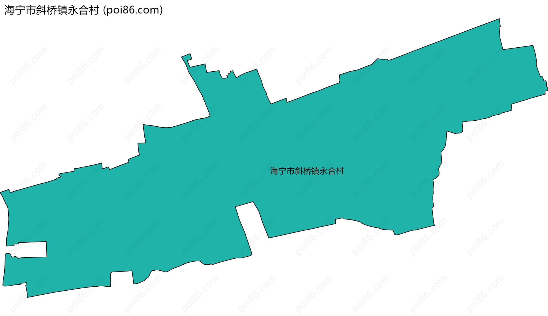 海宁市斜桥镇永合村边界地图