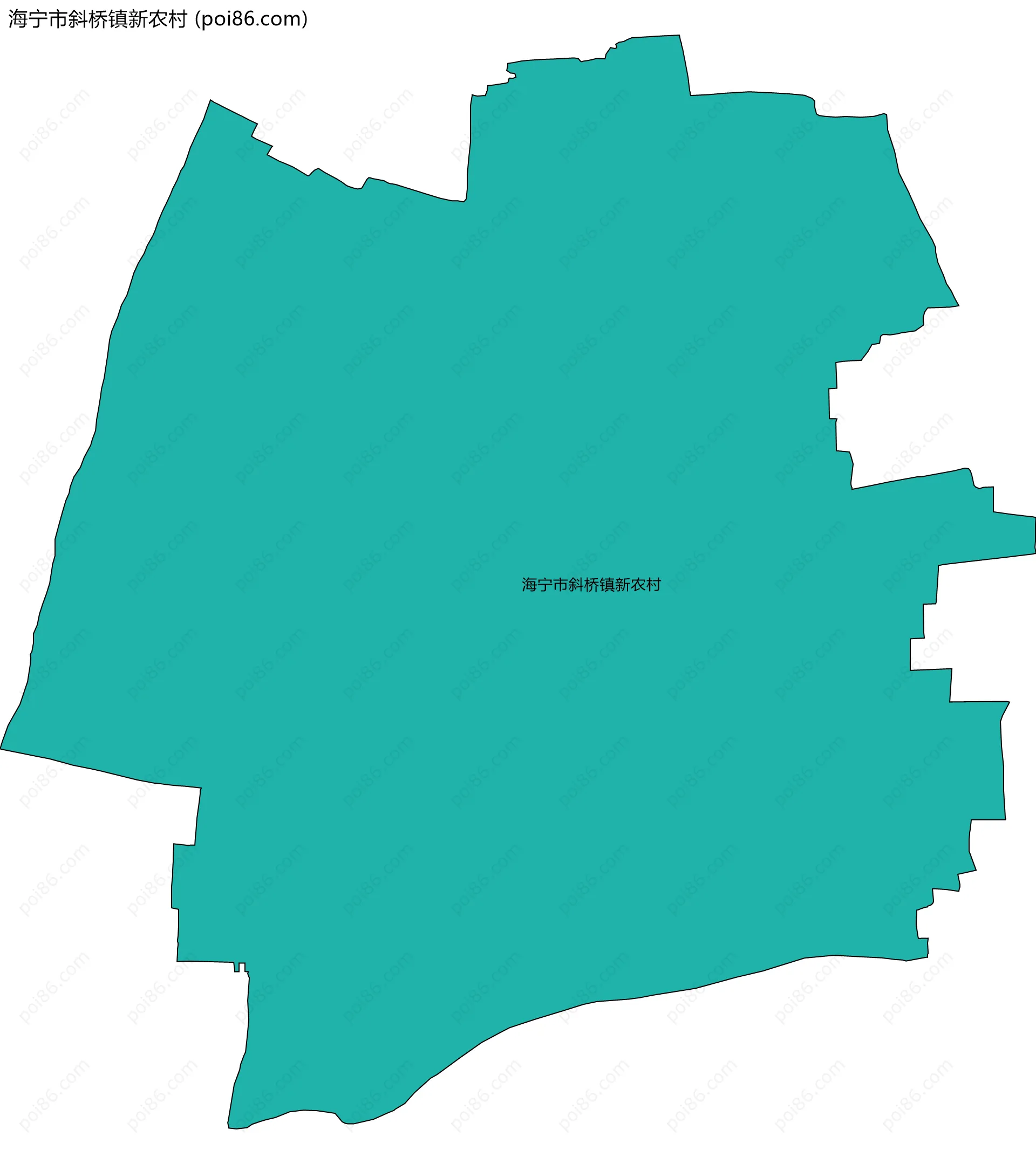 海宁市斜桥镇新农村边界地图
