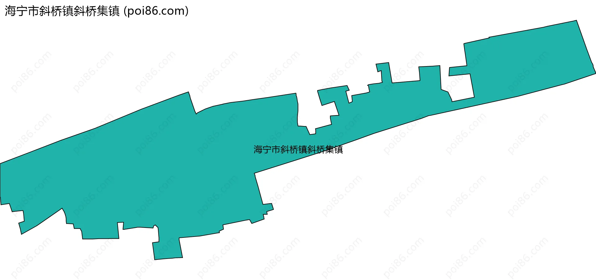 海宁市斜桥镇斜桥集镇边界地图