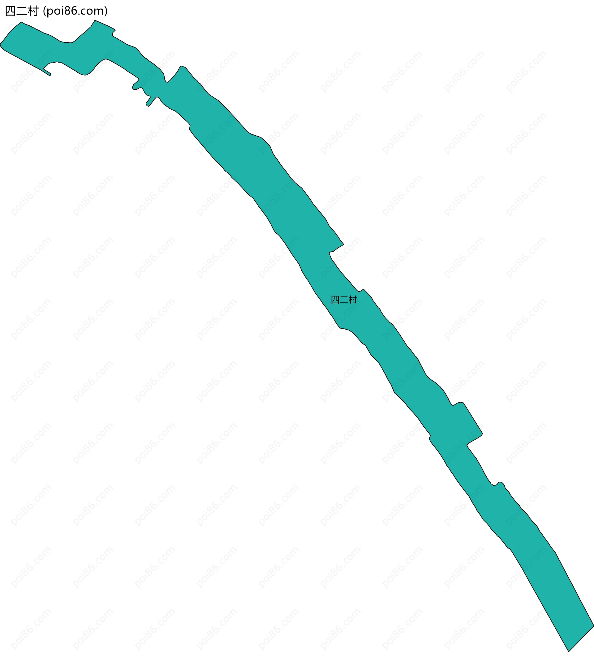 四二村边界地图