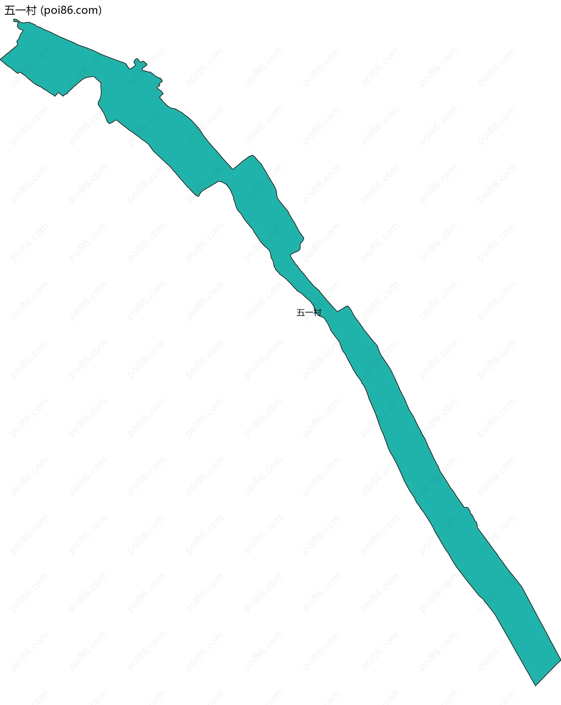 五一村边界地图