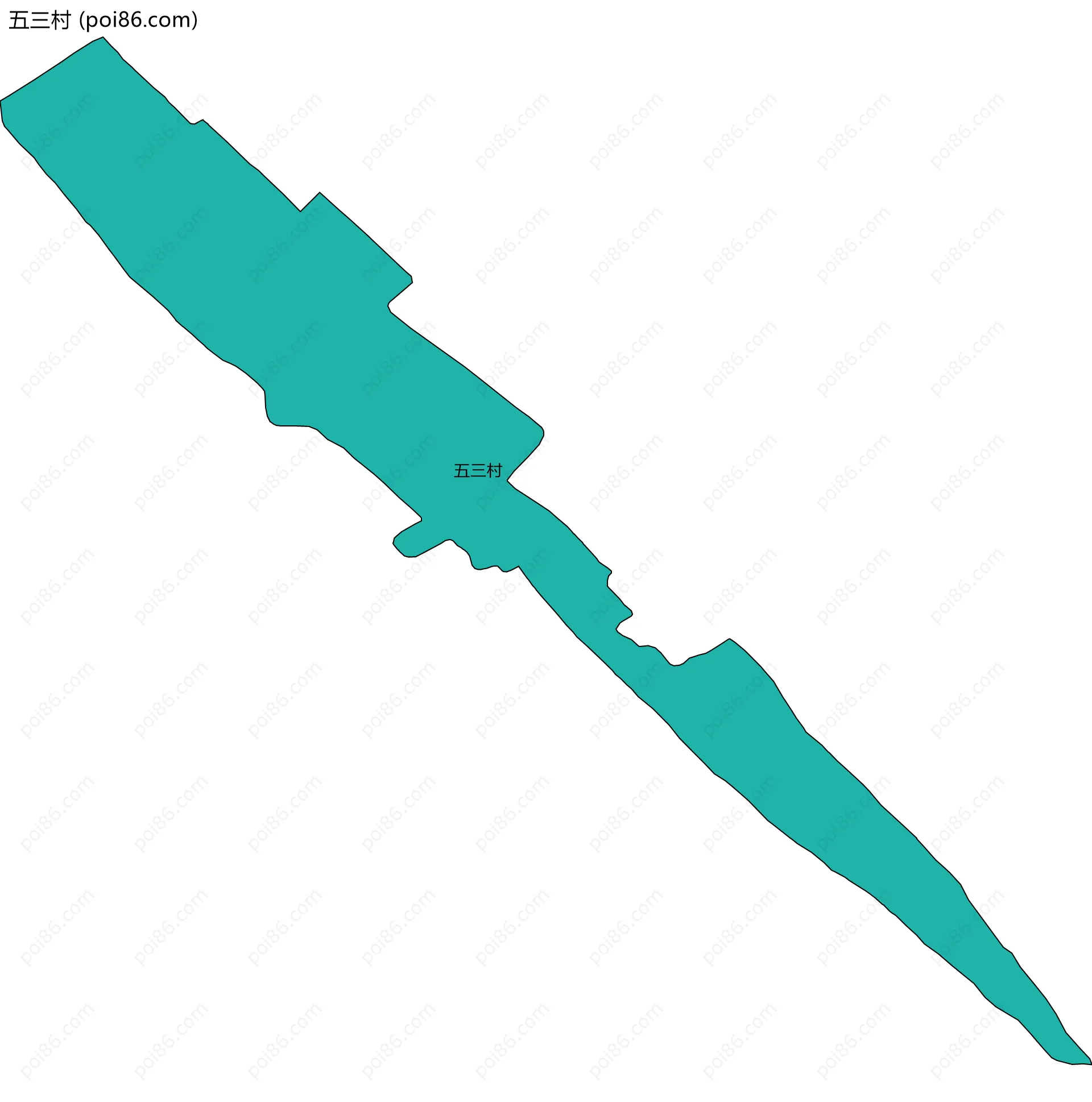 五三村边界地图
