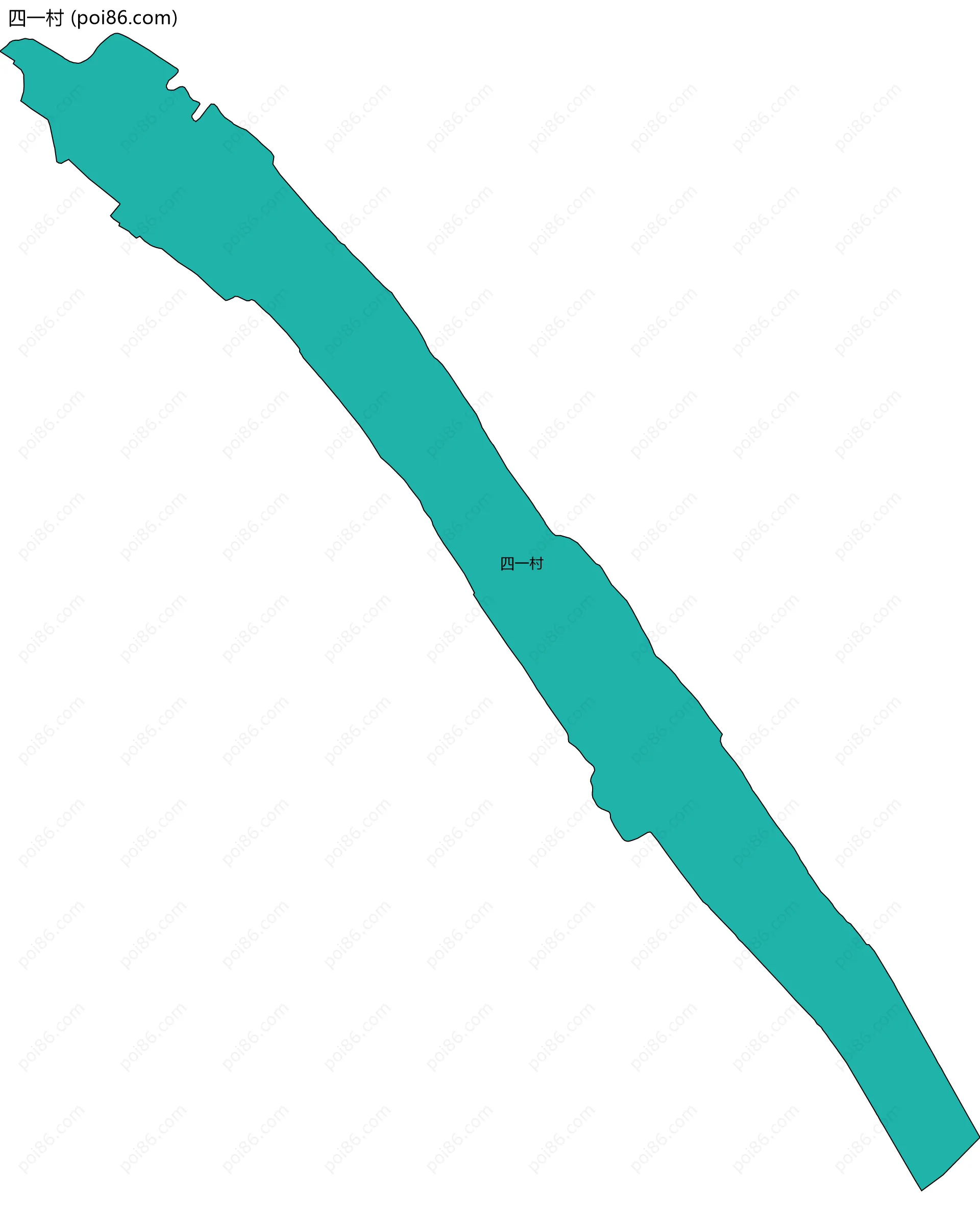 四一村边界地图