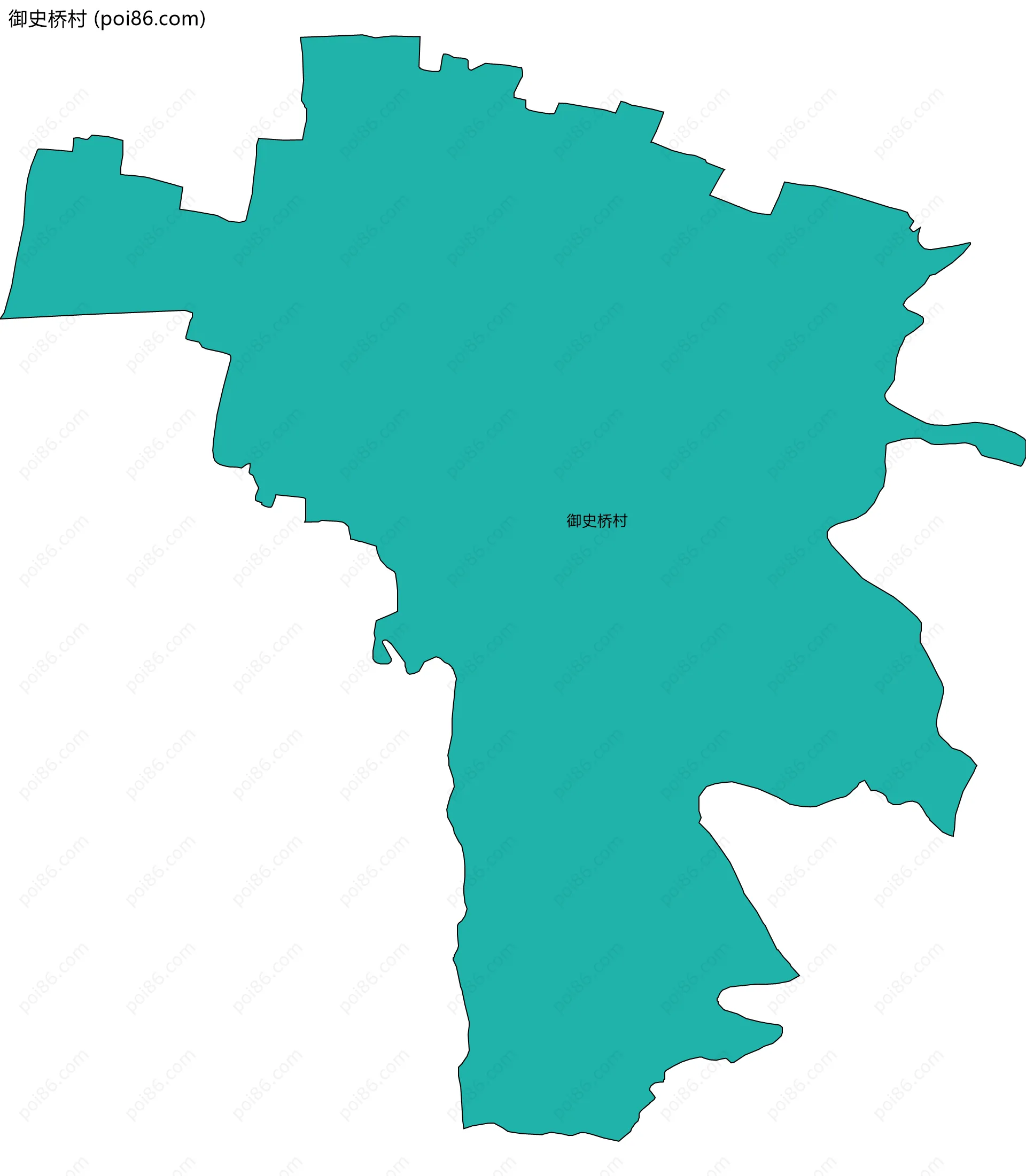 御史桥村边界地图