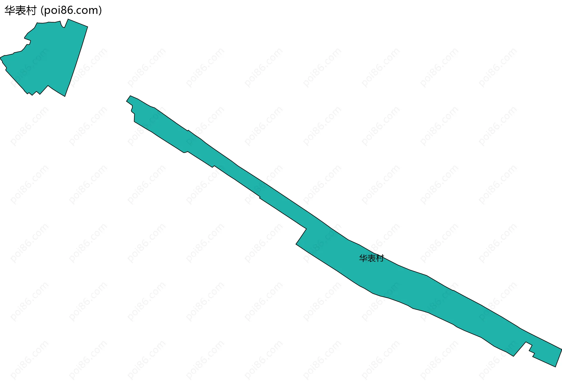 华表村边界地图