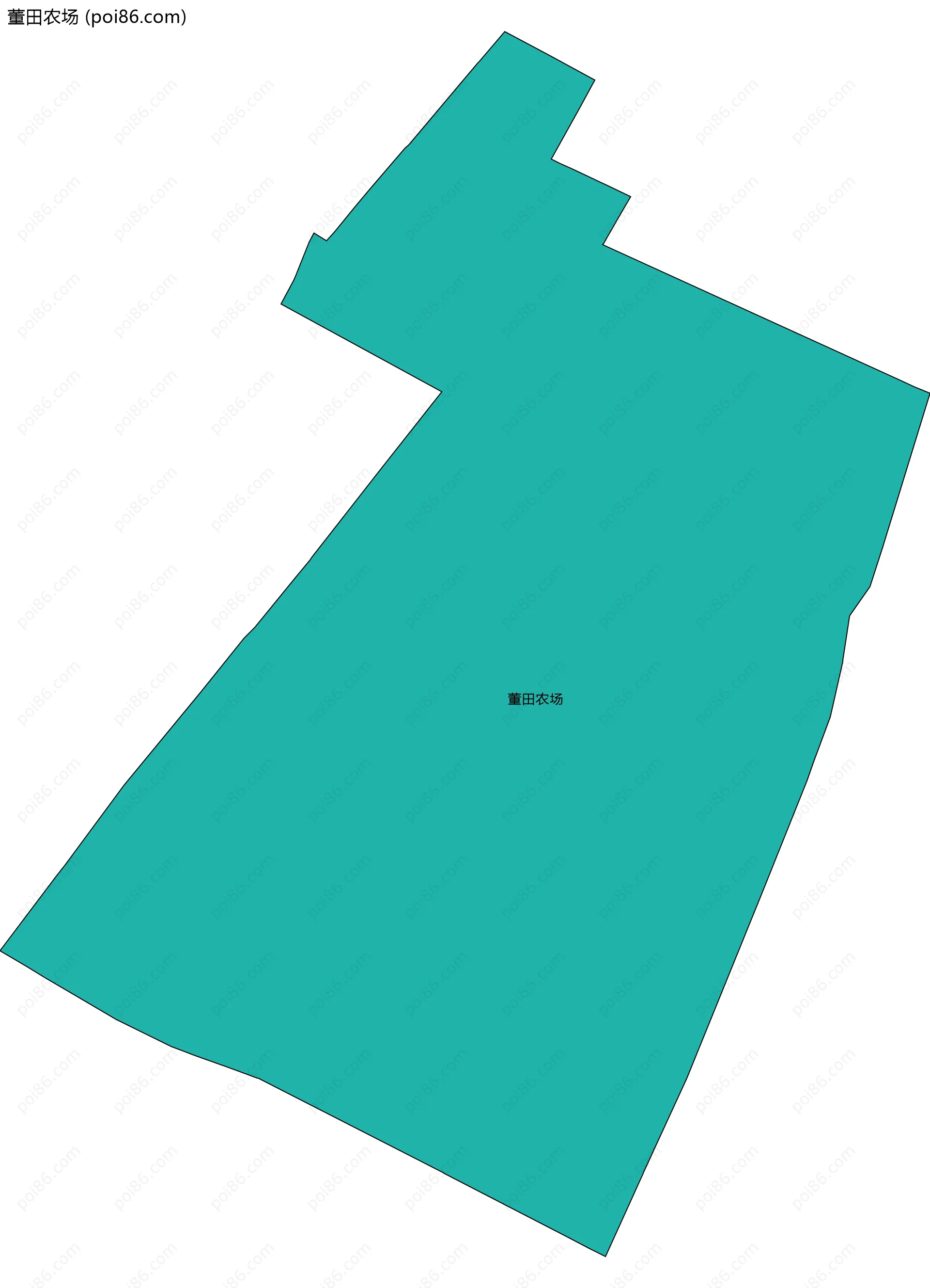 董田农场边界地图