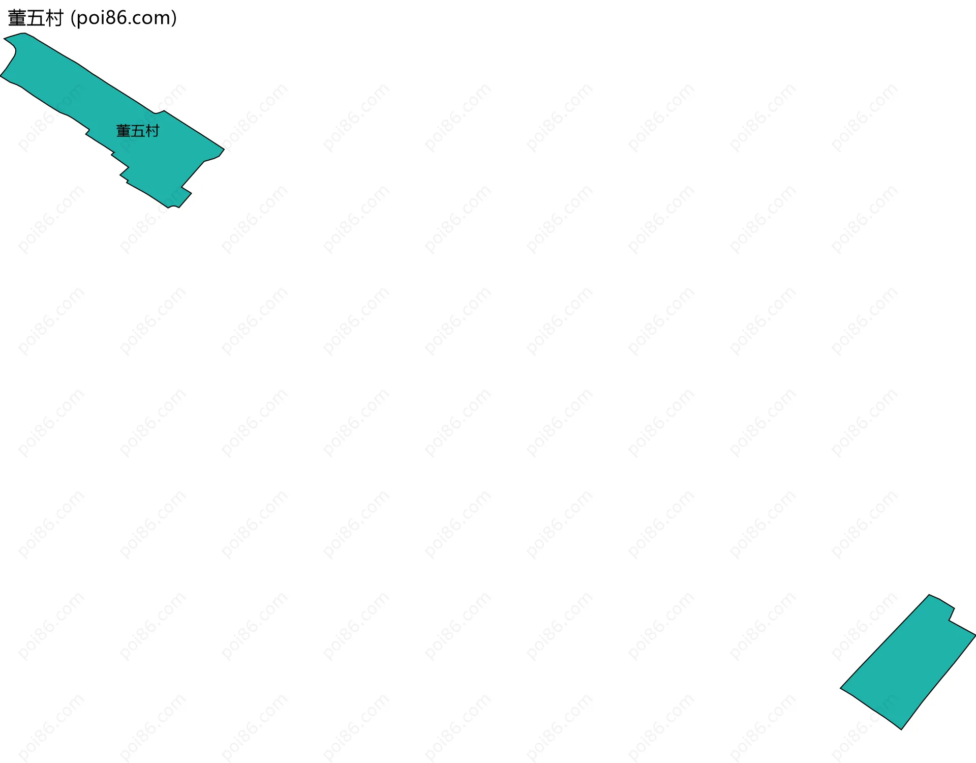 董五村边界地图