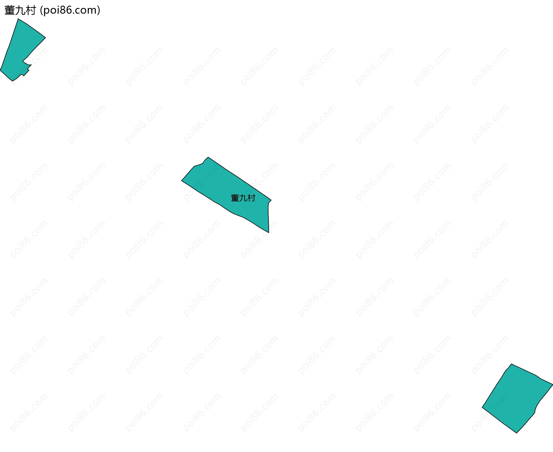 董九村边界地图