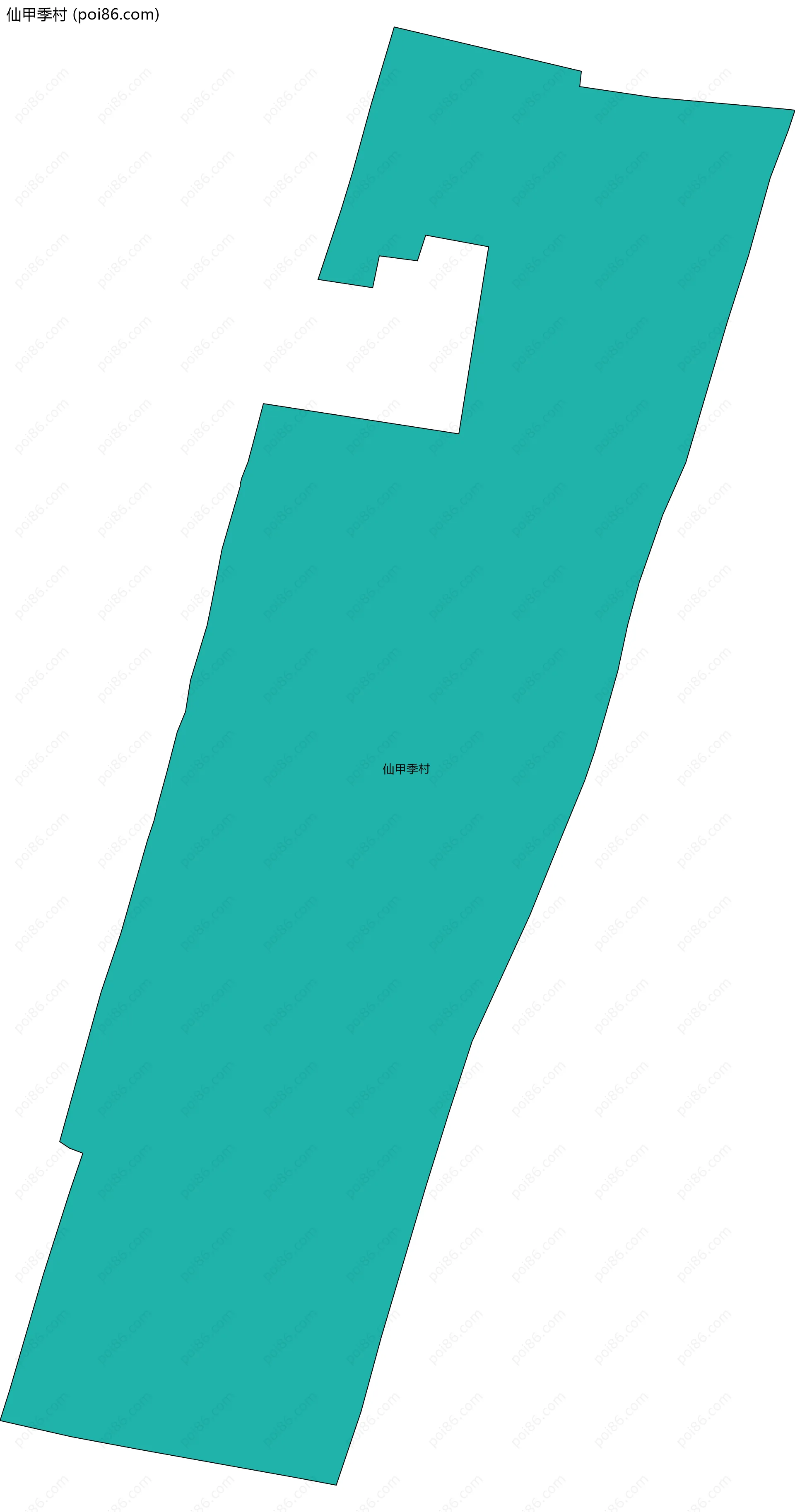 仙甲季村边界地图