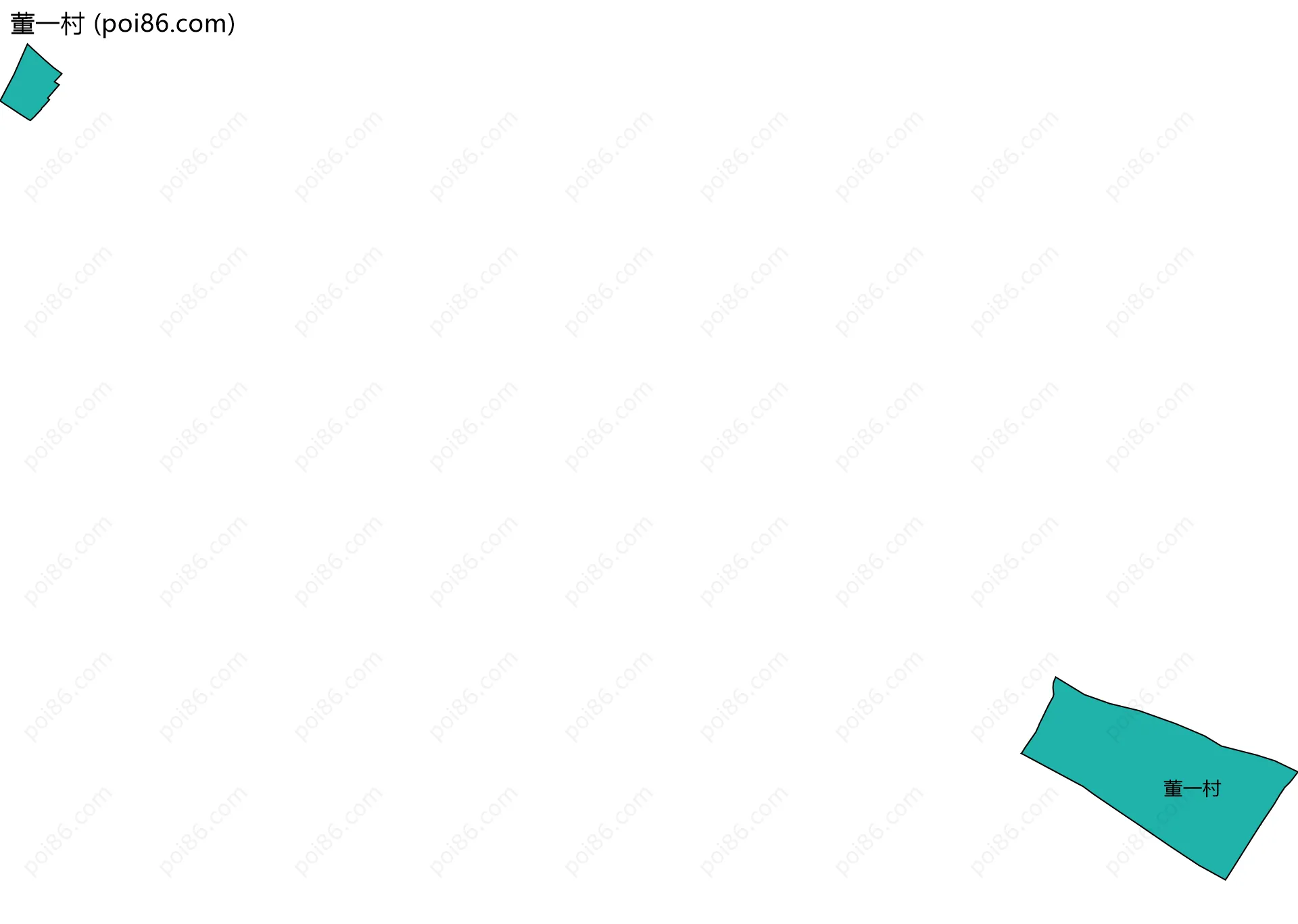 董一村边界地图