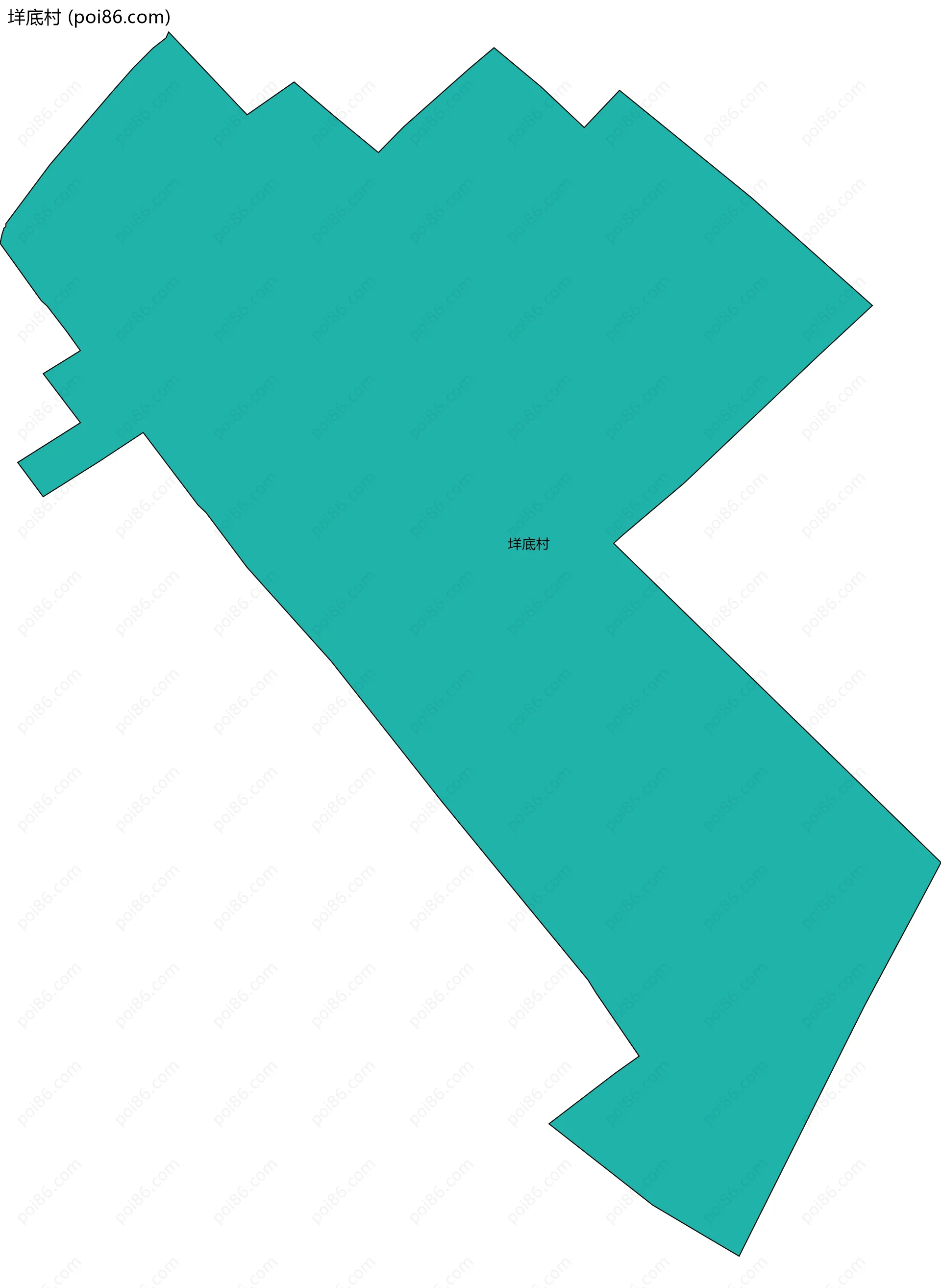 垟底村边界地图