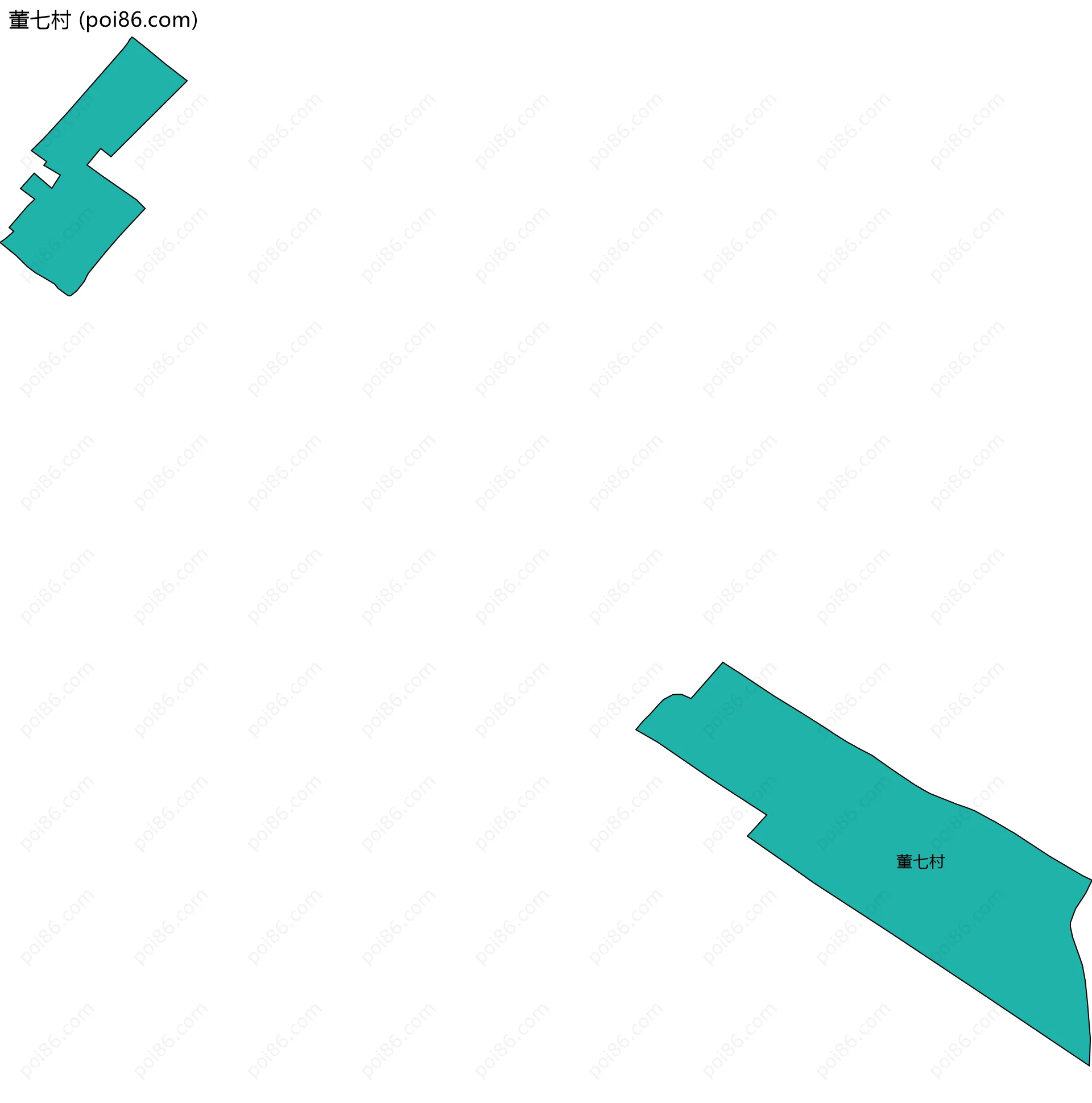 董七村边界地图