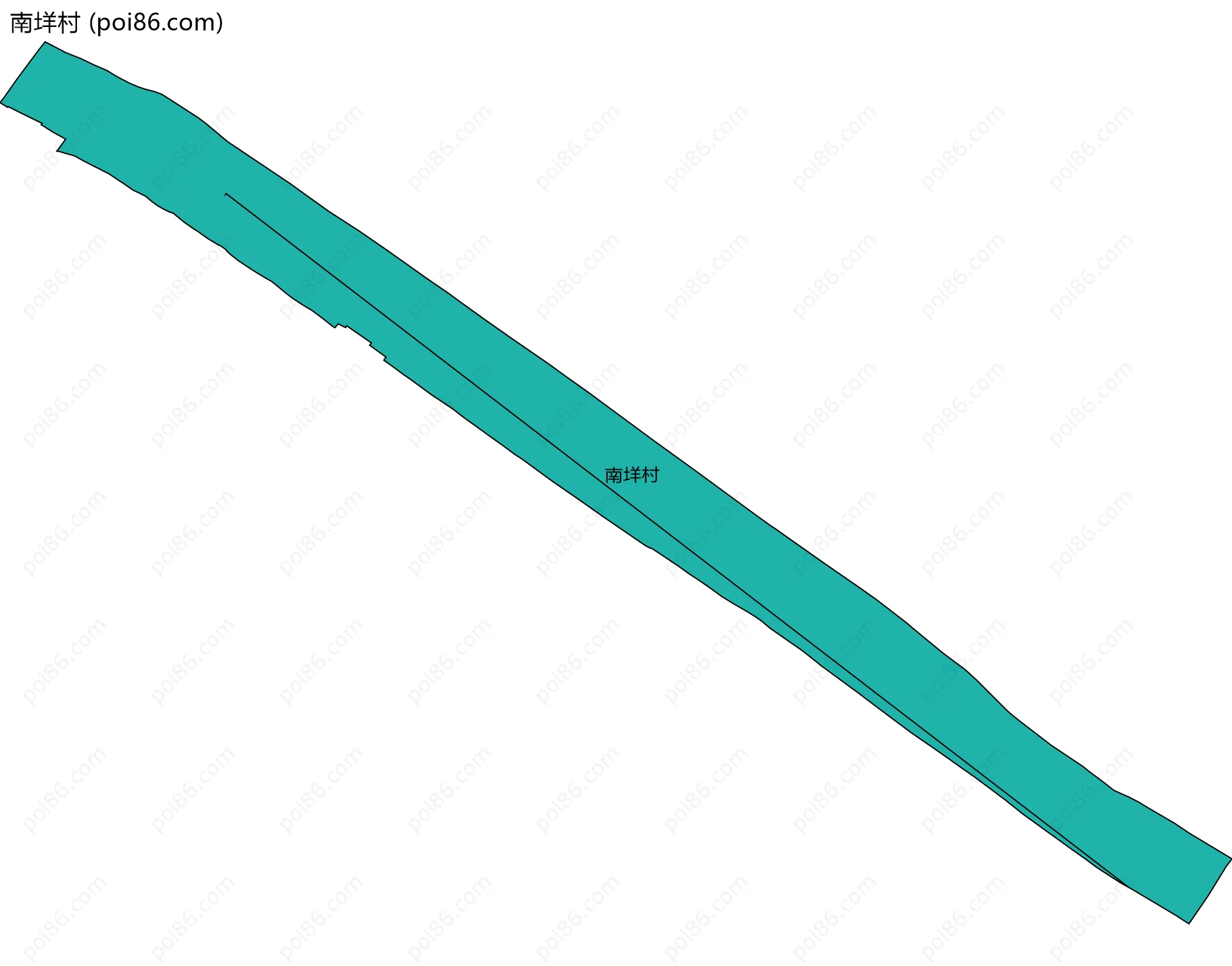 南垟村边界地图