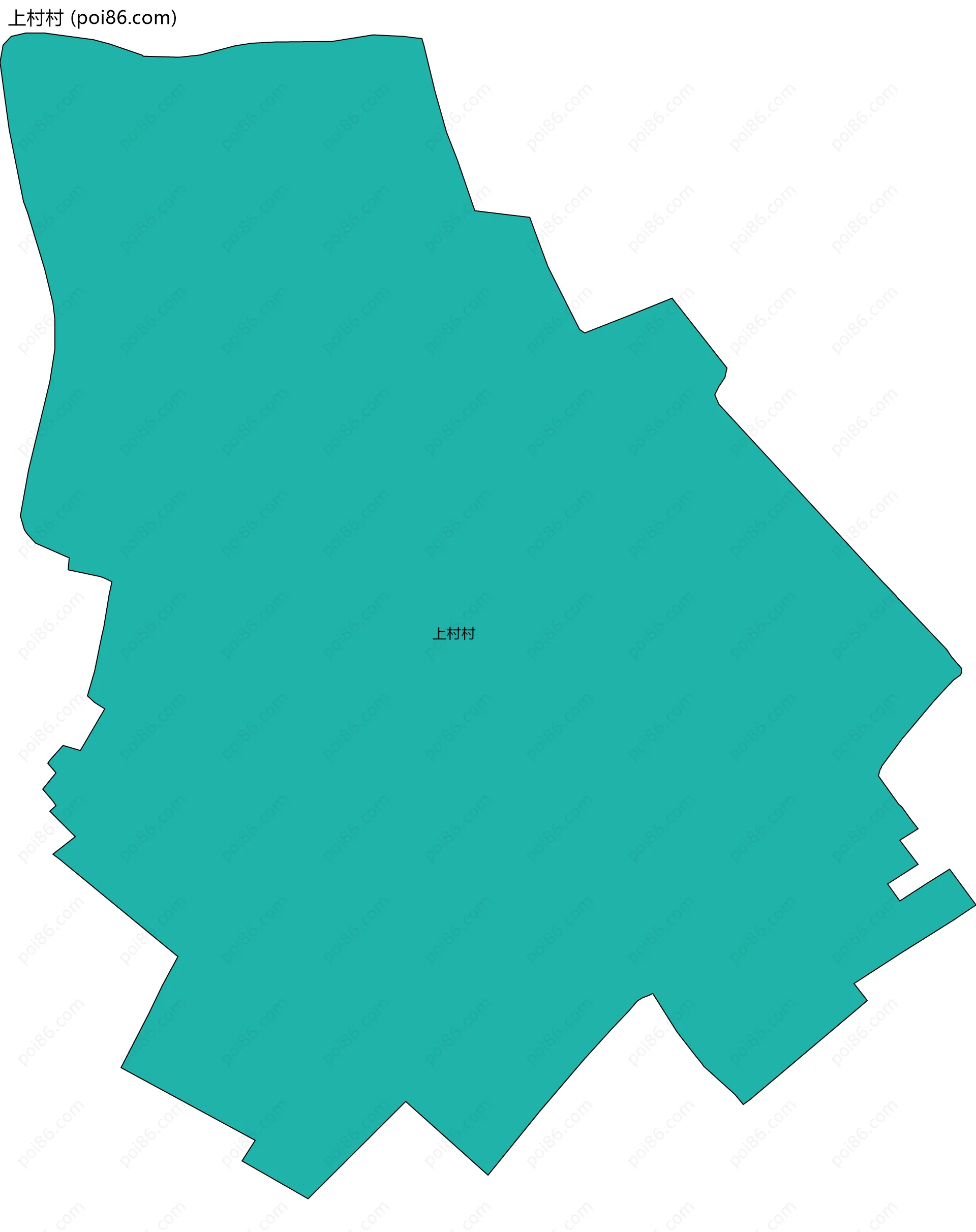 上村村边界地图