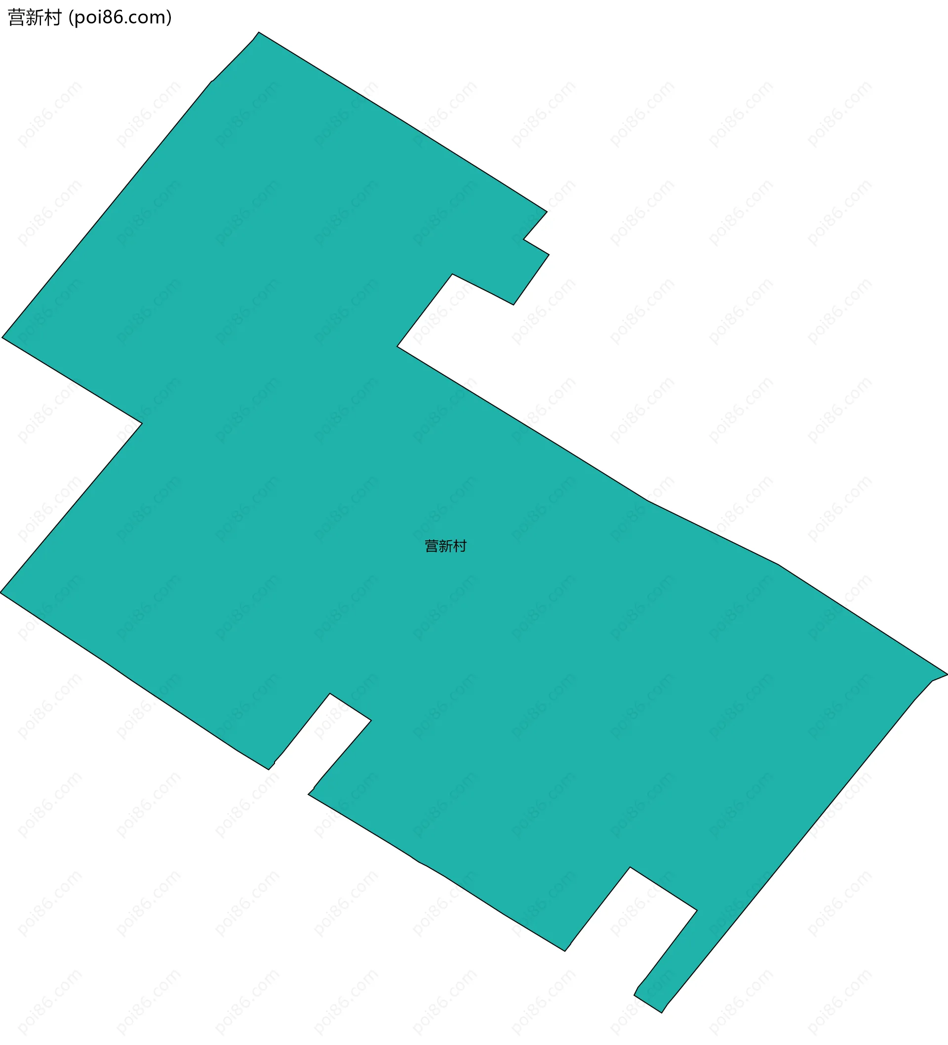 营新村边界地图