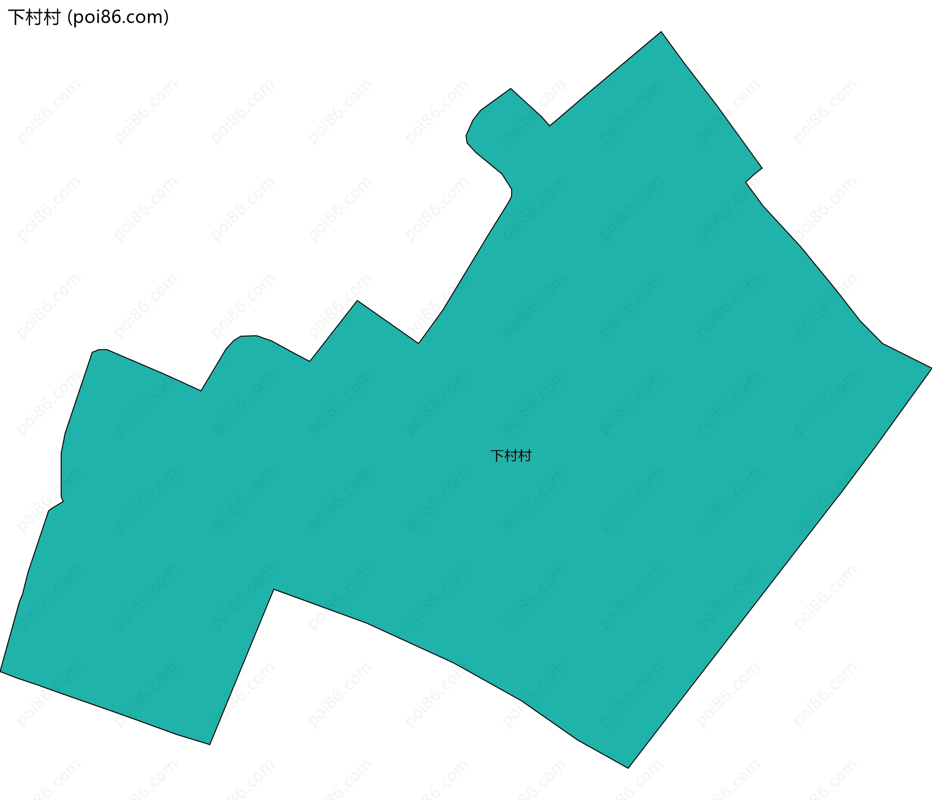 下村村边界地图