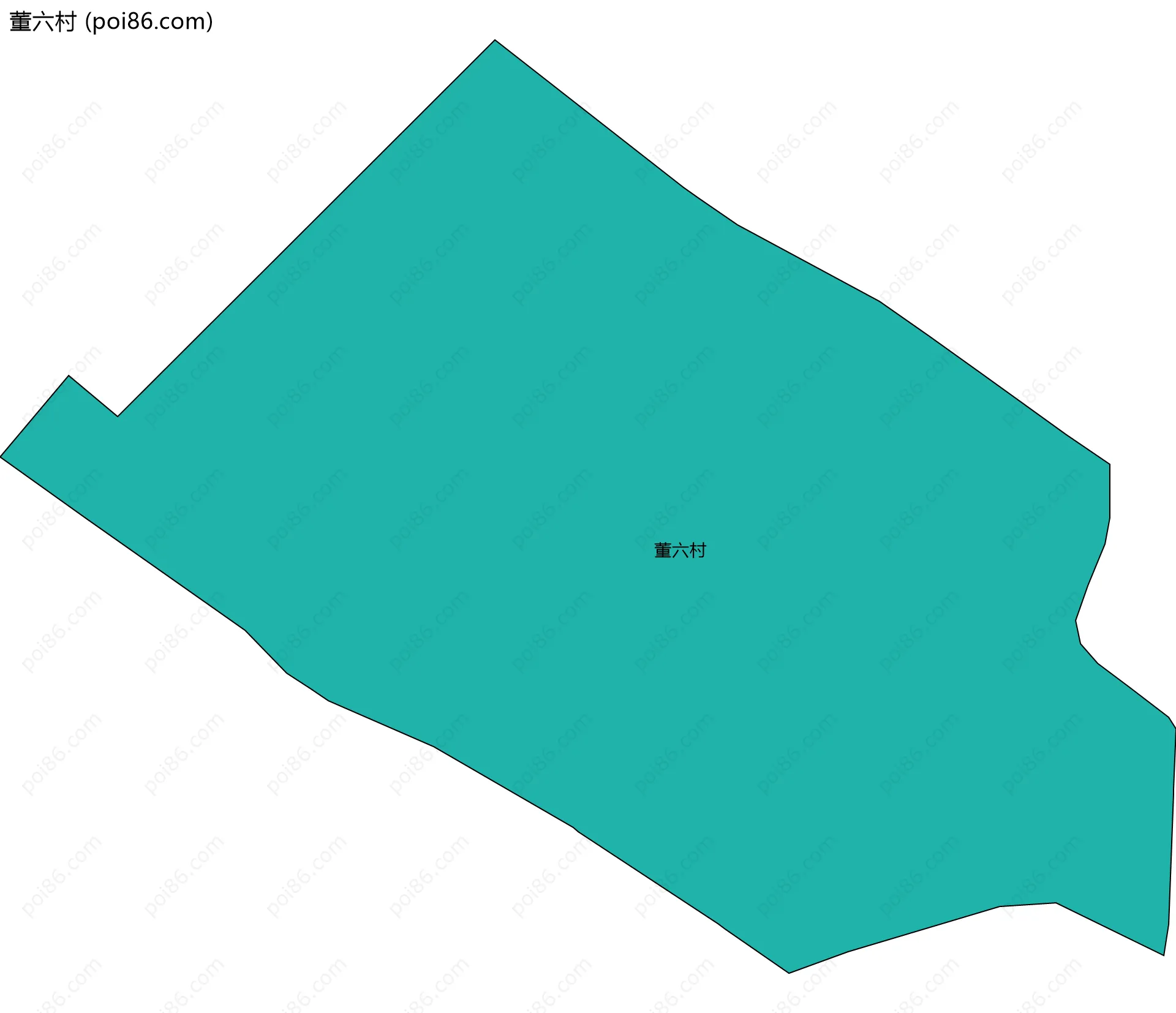 董六村边界地图