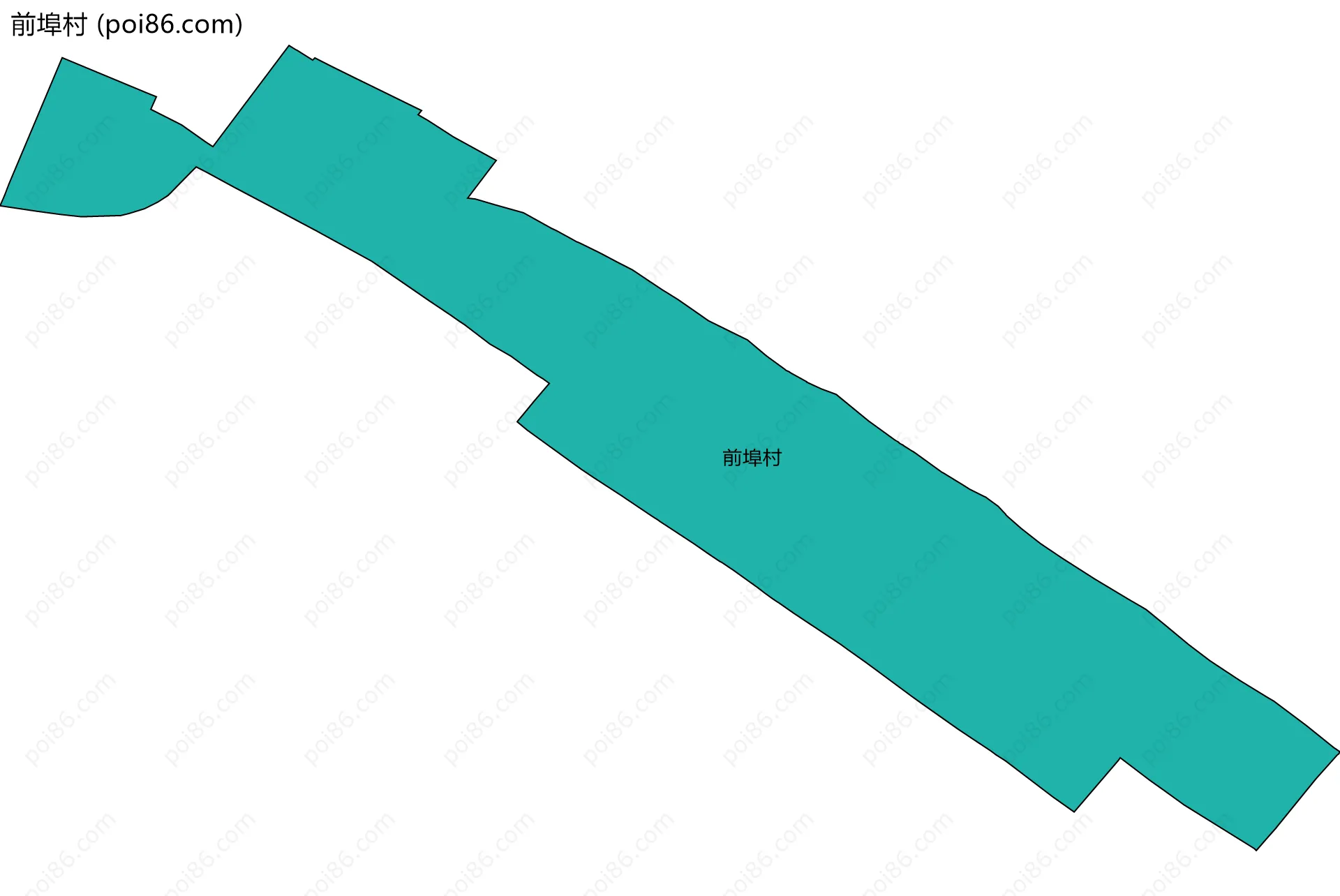 前埠村边界地图