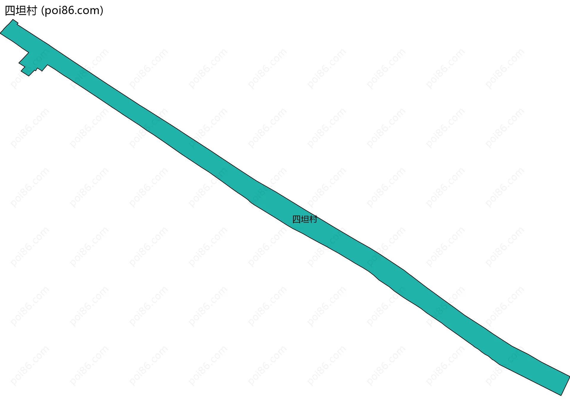 四坦村边界地图