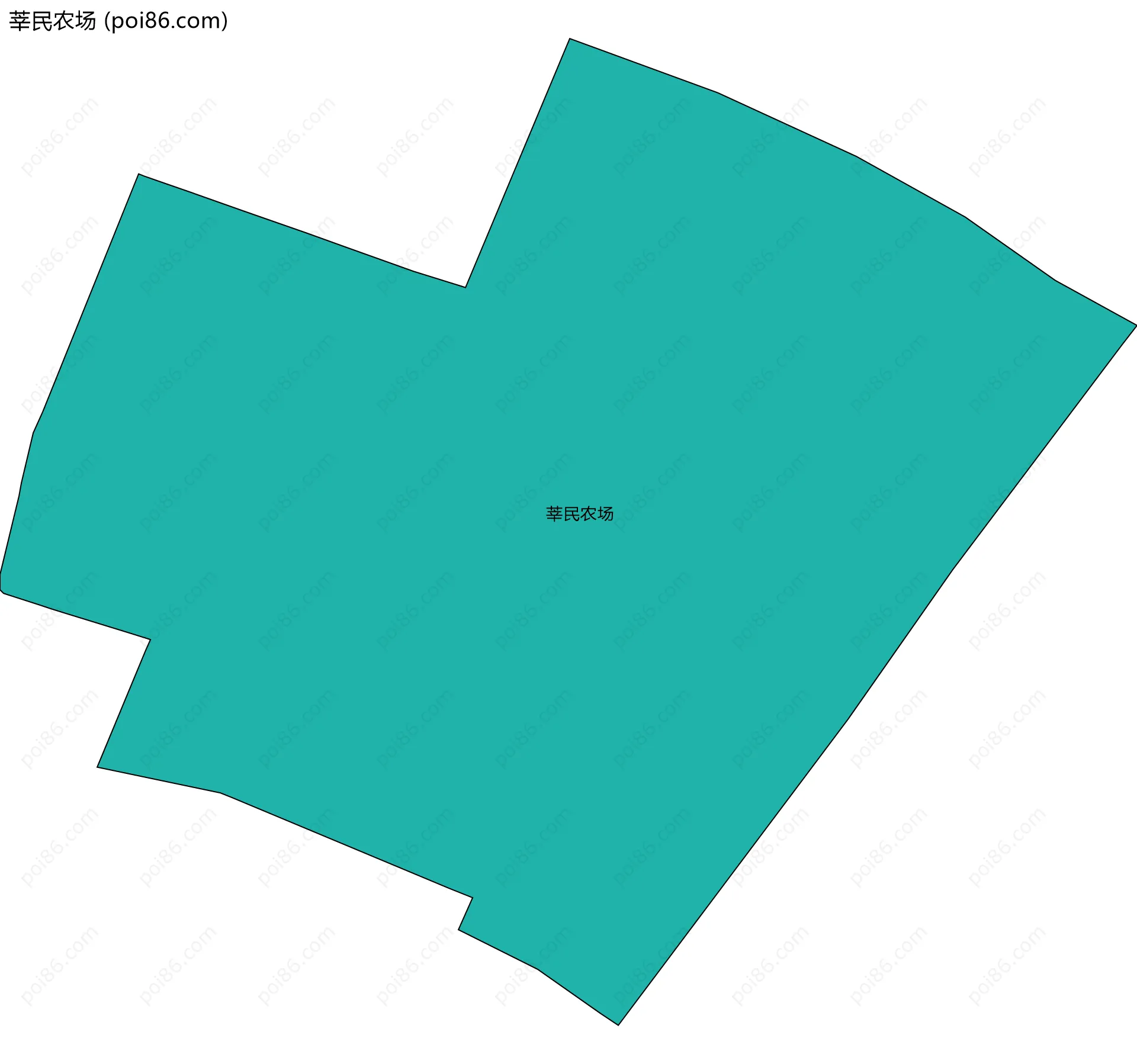 莘民农场边界地图