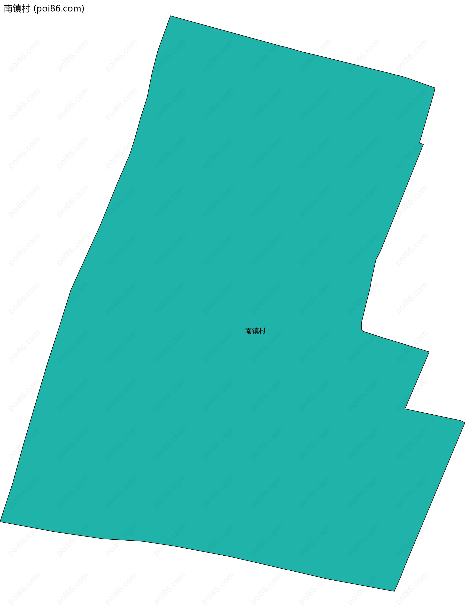 南镇村边界地图