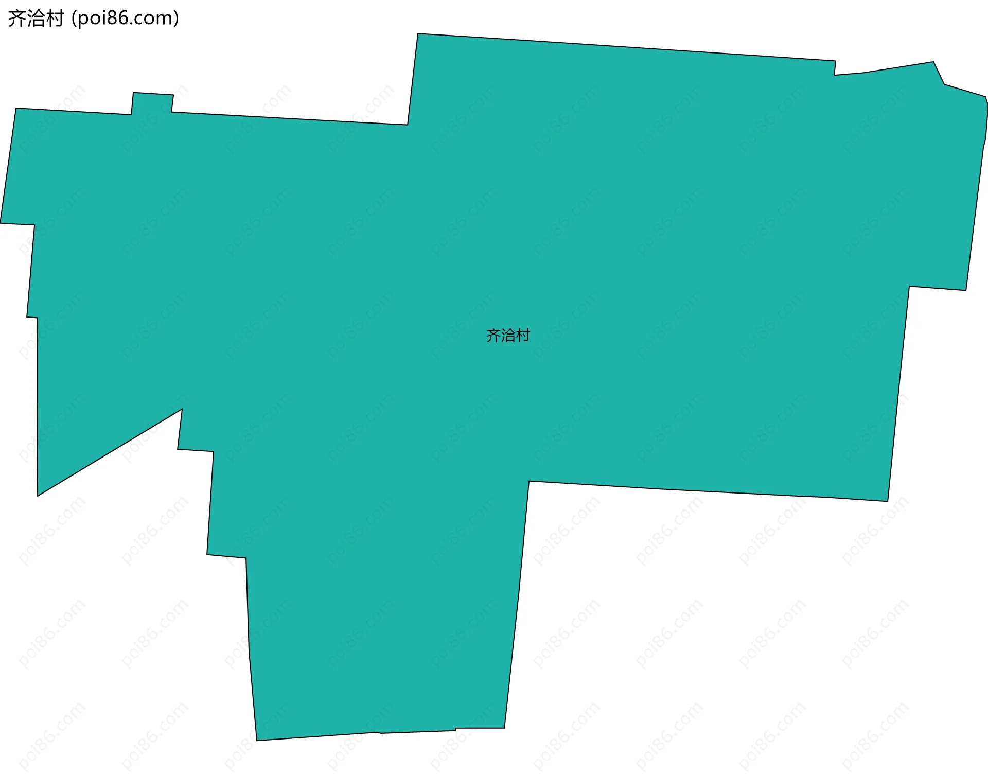 齐洽村边界地图