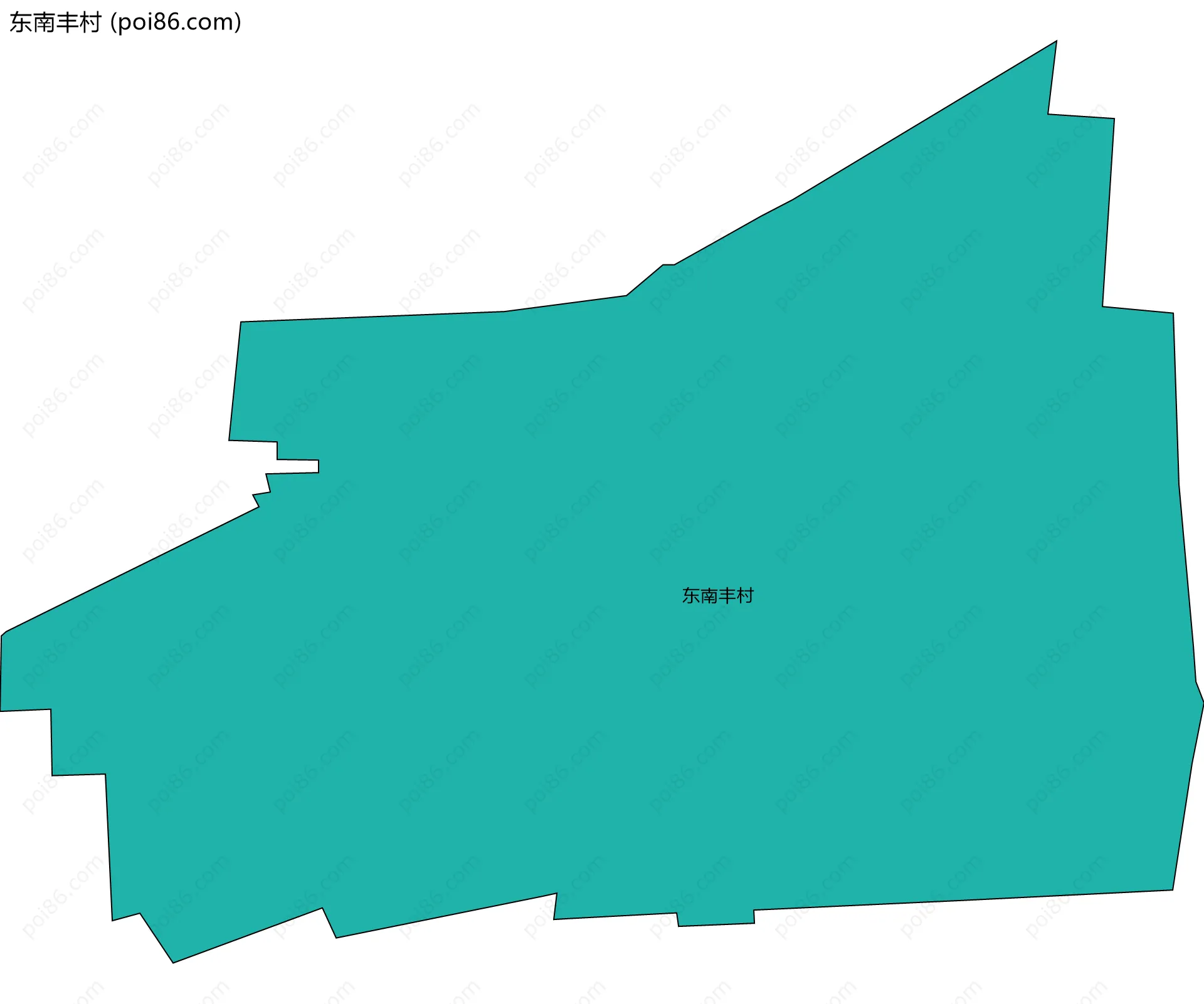东南丰村边界地图