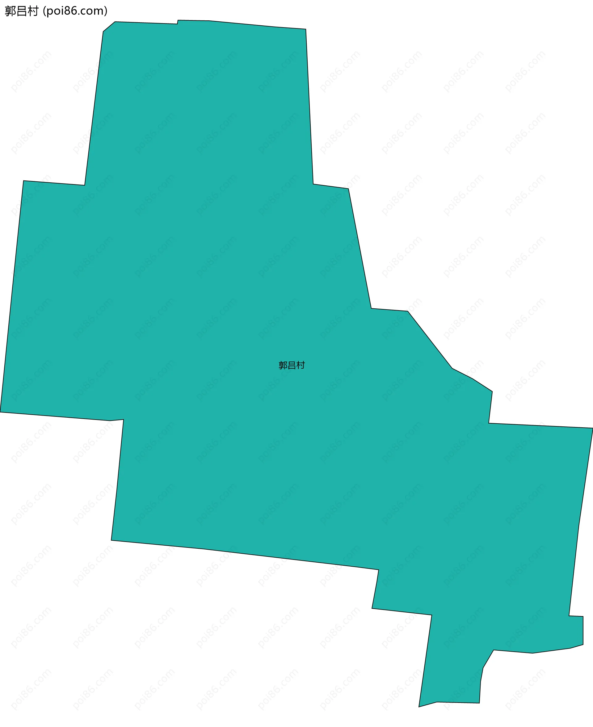 郭吕村边界地图