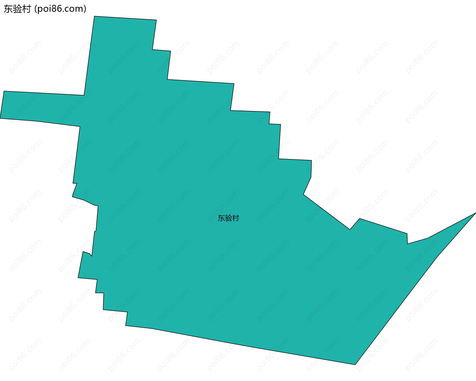东验村边界地图
