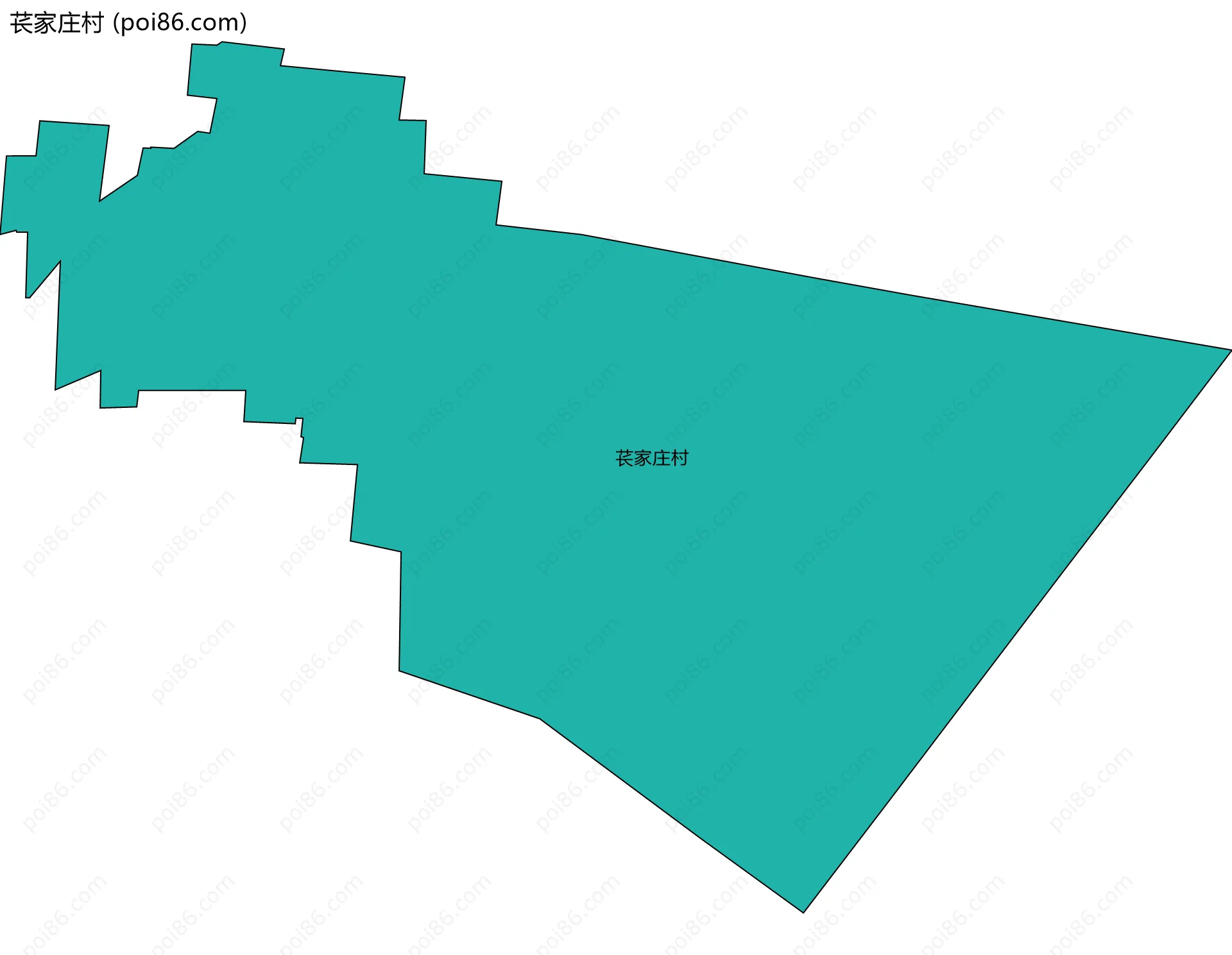 苌家庄村边界地图