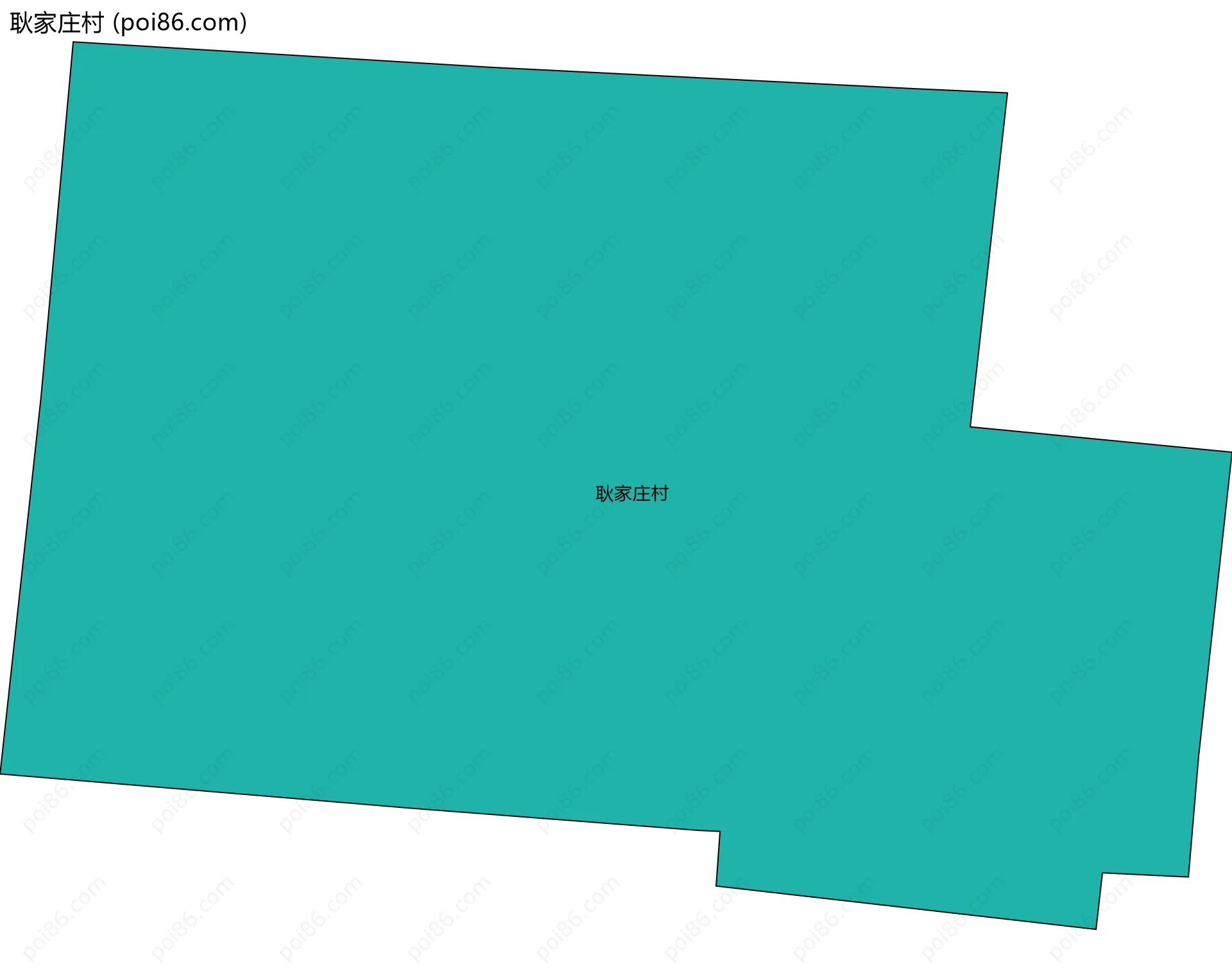 耿家庄村边界地图