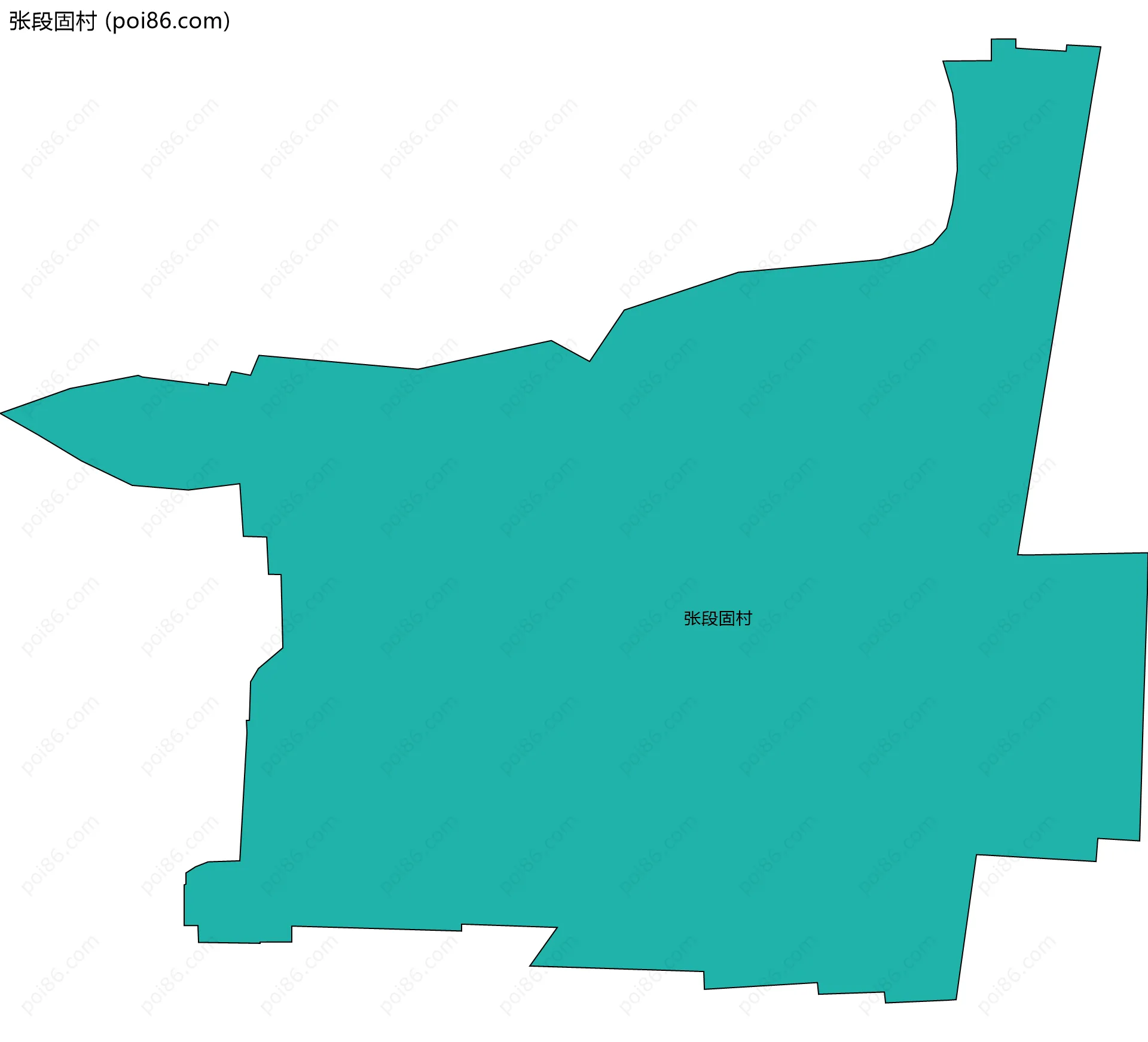张段固村边界地图