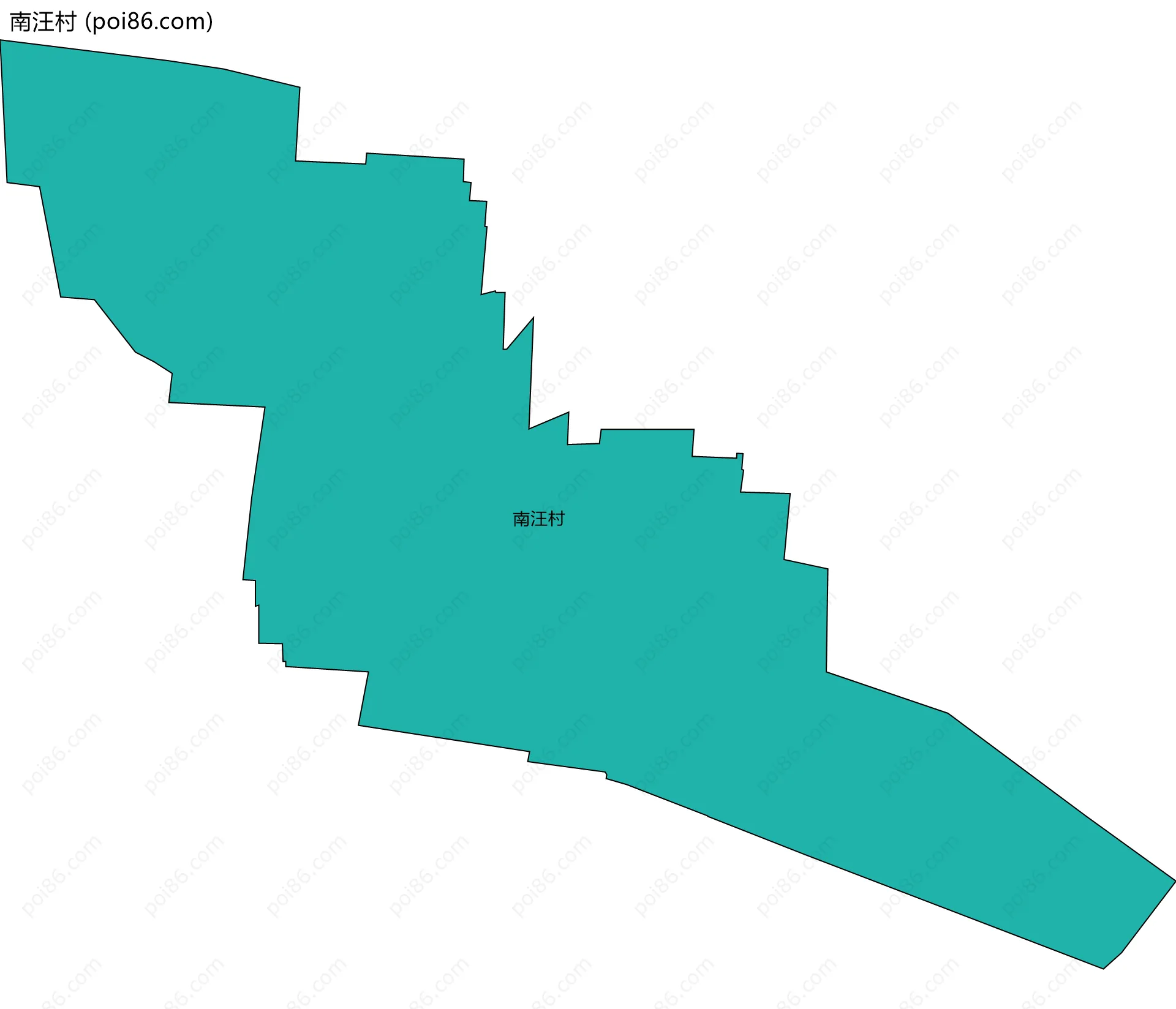 南汪村边界地图