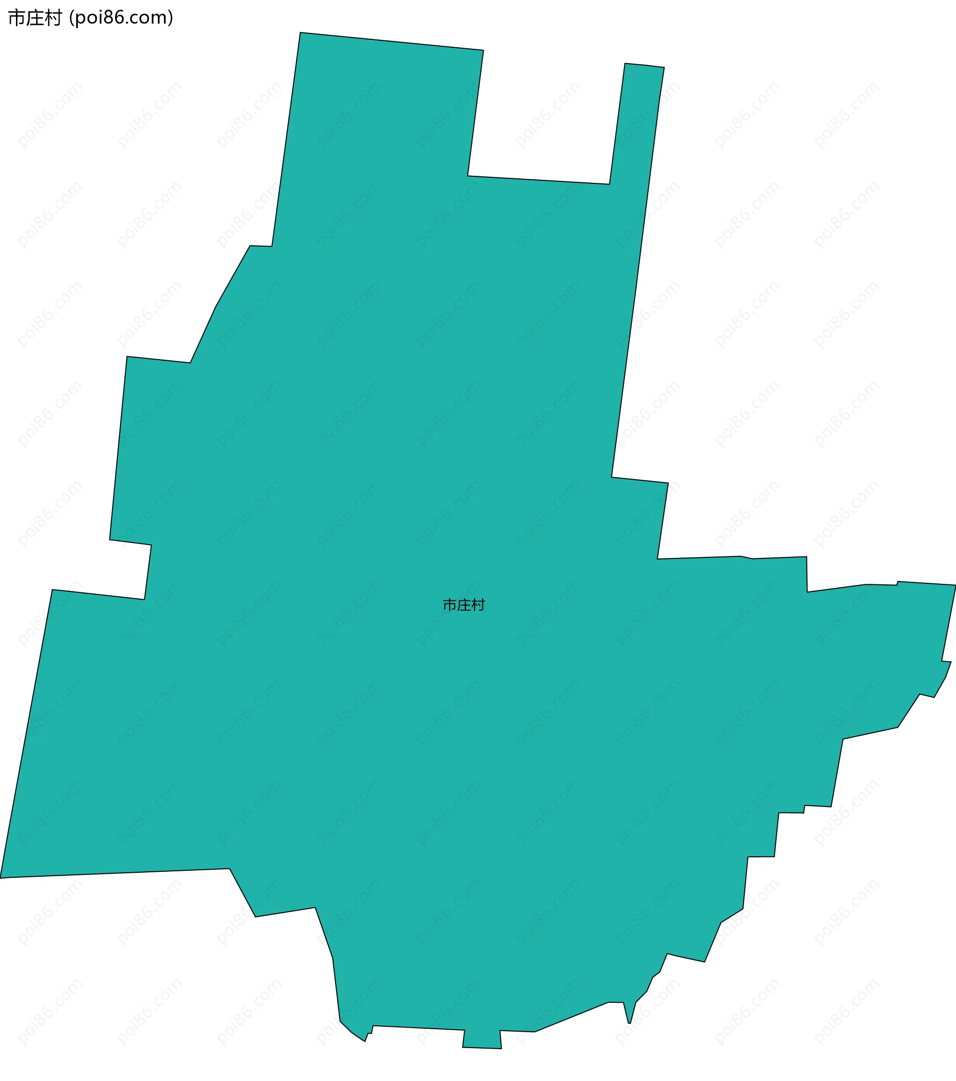 市庄村边界地图