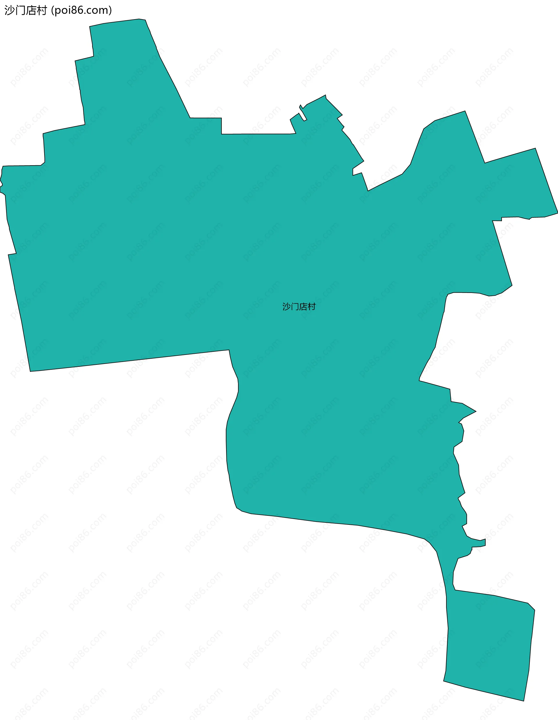 沙门店村边界地图