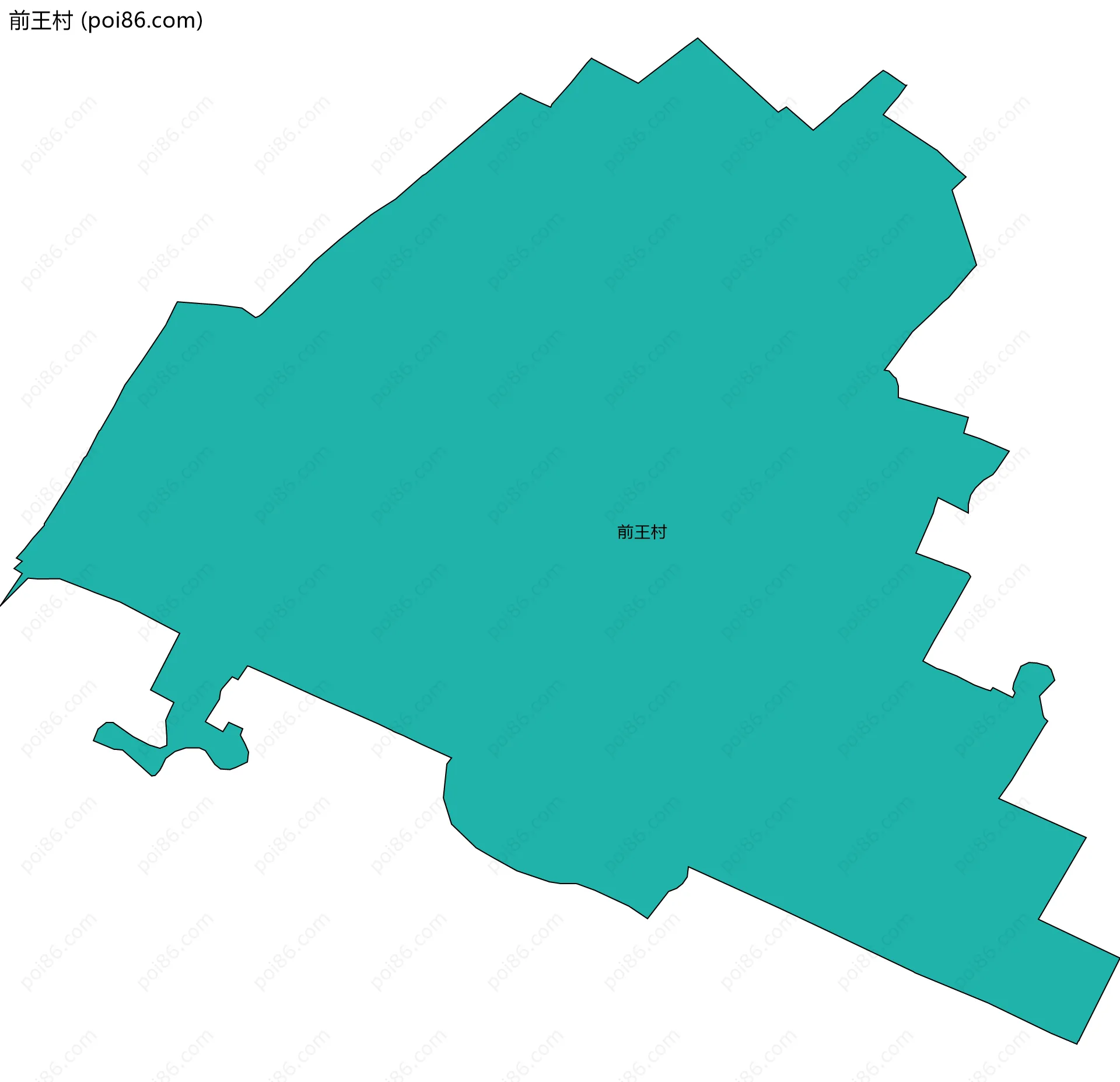 前王村边界地图