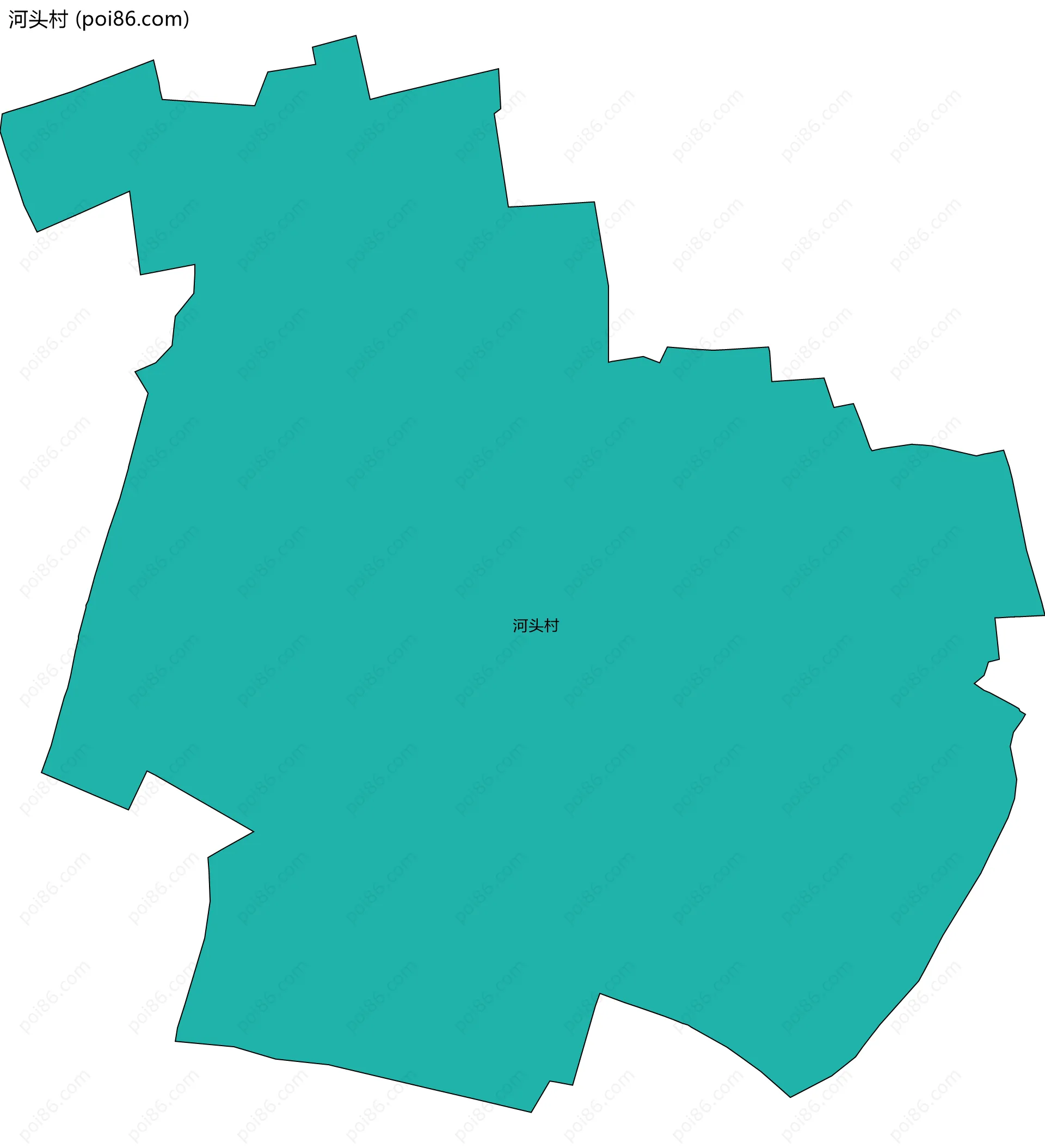 河头村边界地图