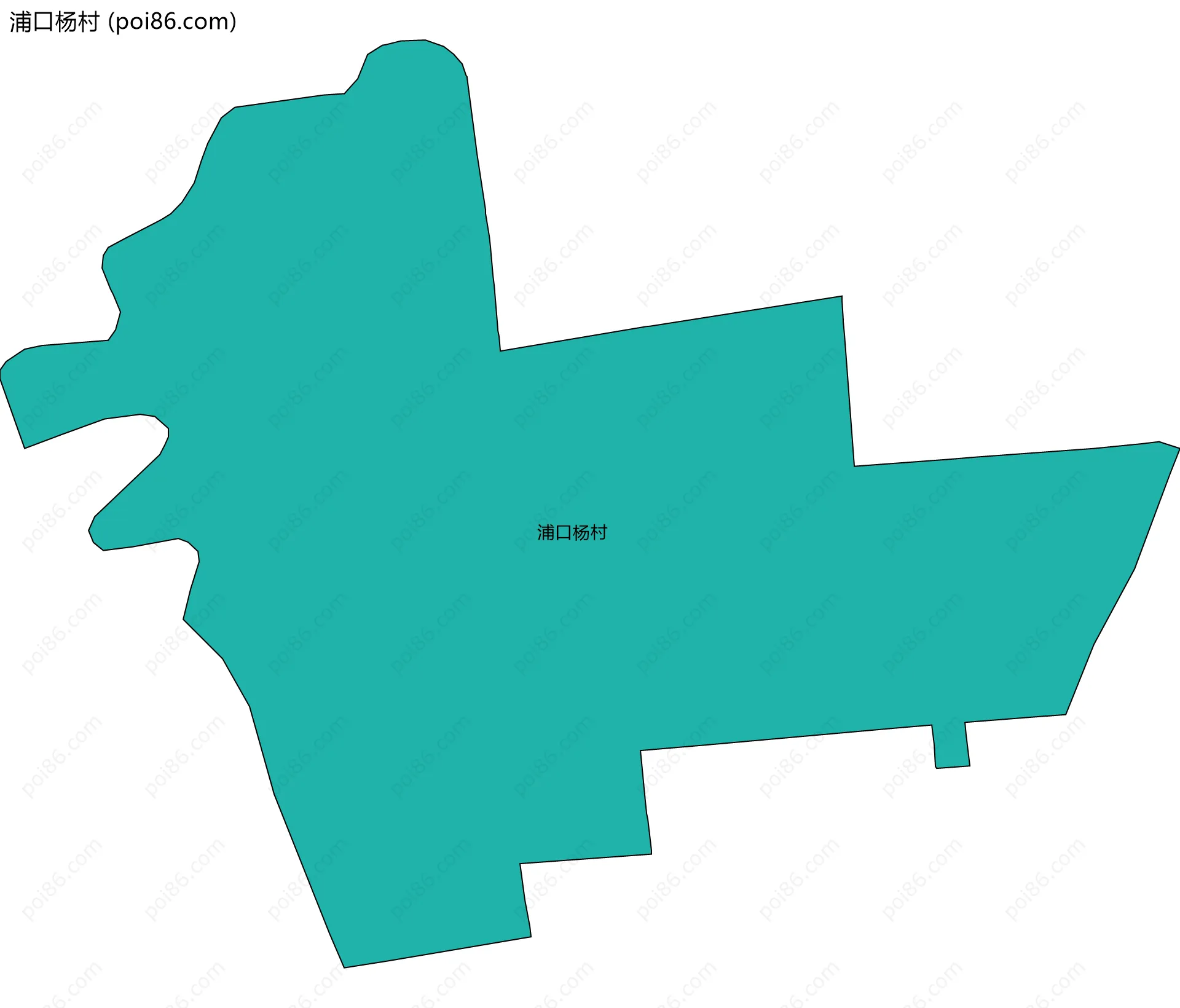 浦口杨村边界地图