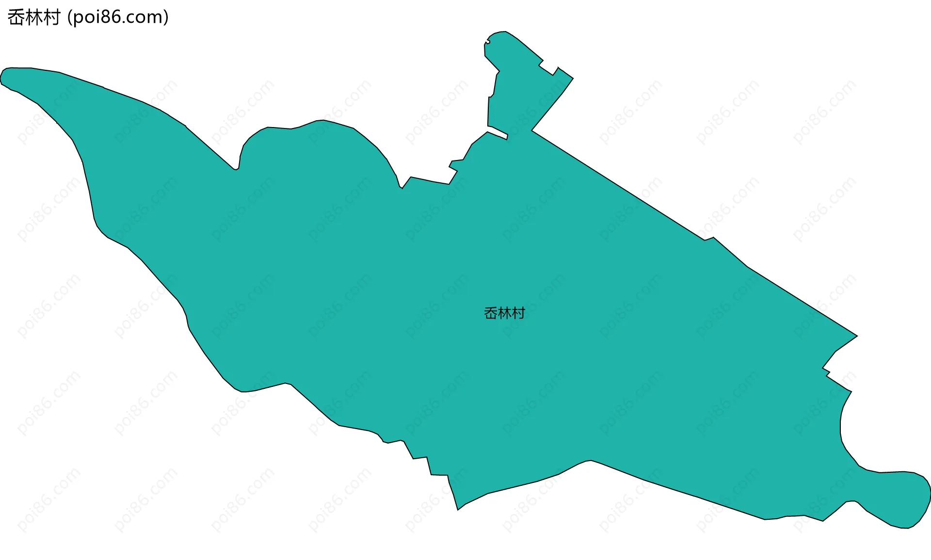 岙林村边界地图