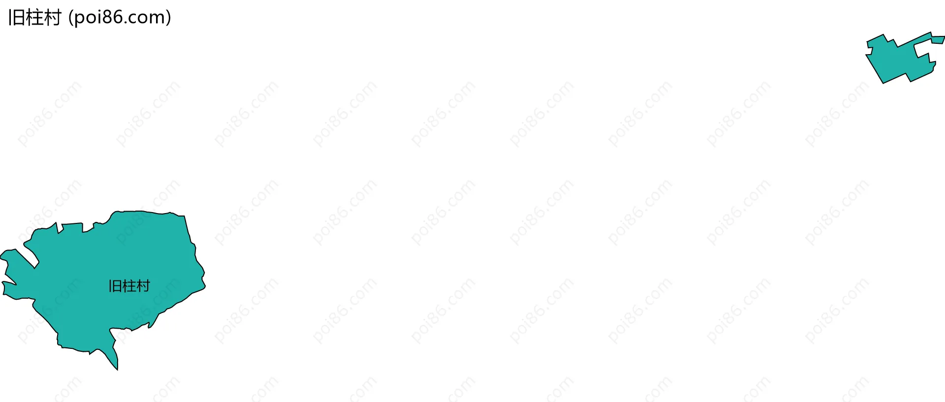 旧柱村边界地图