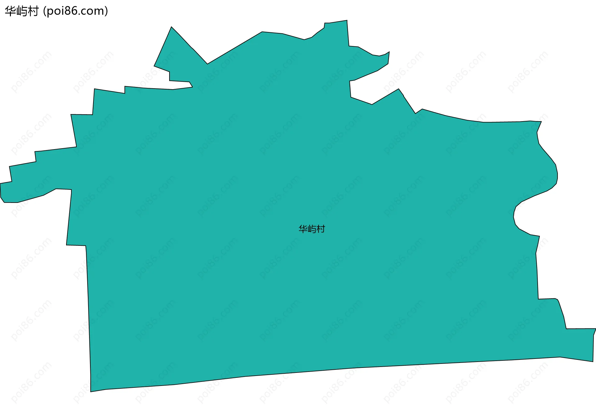 华屿村边界地图