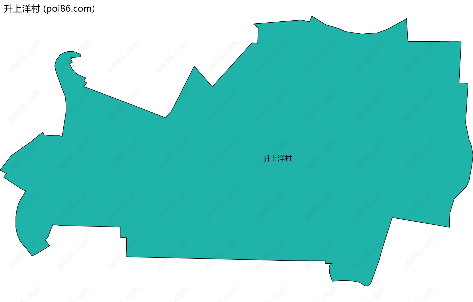 升上洋村边界地图