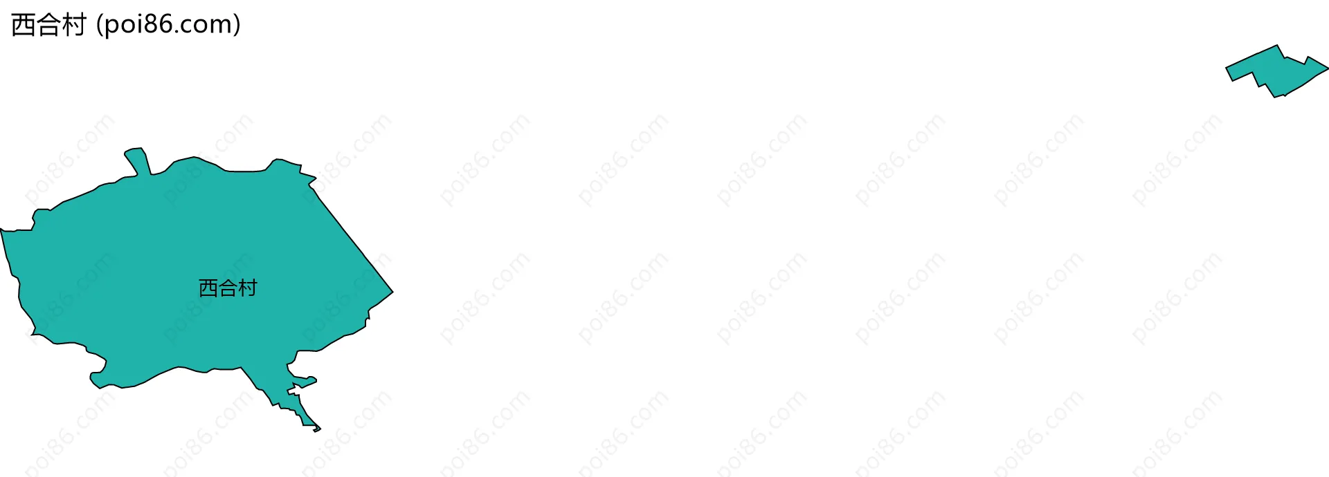 西合村边界地图