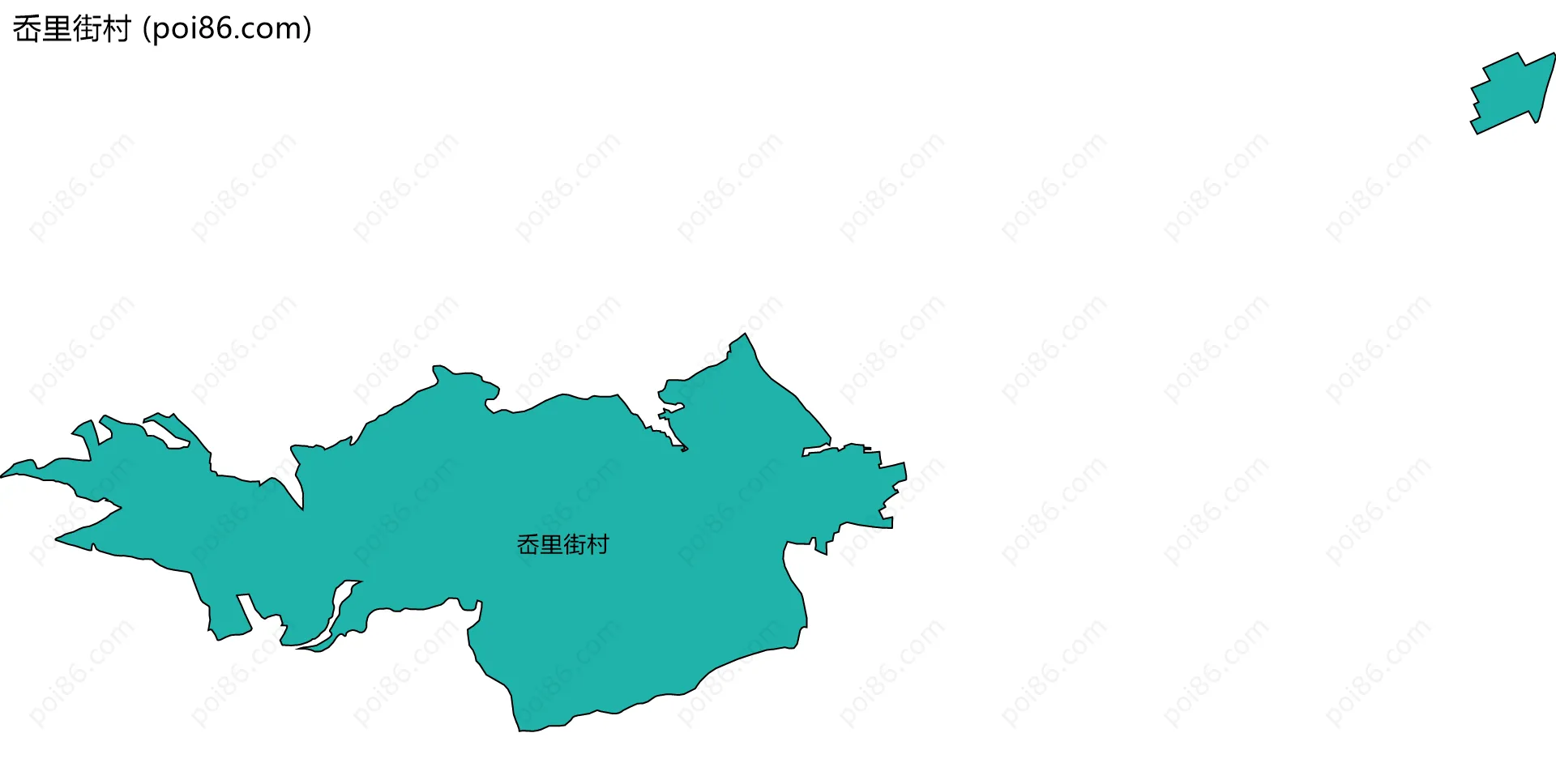 岙里街村边界地图