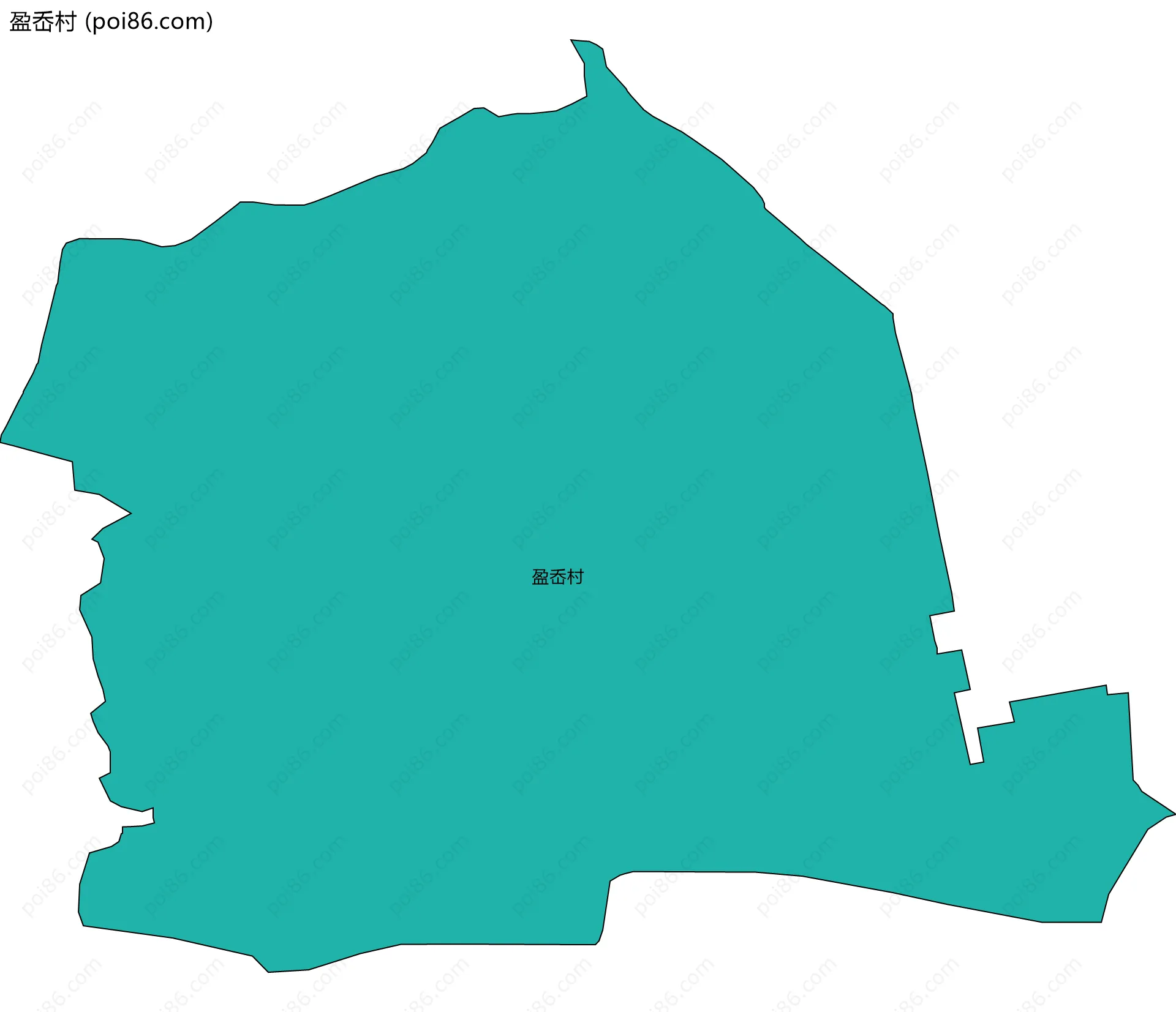 盈岙村边界地图